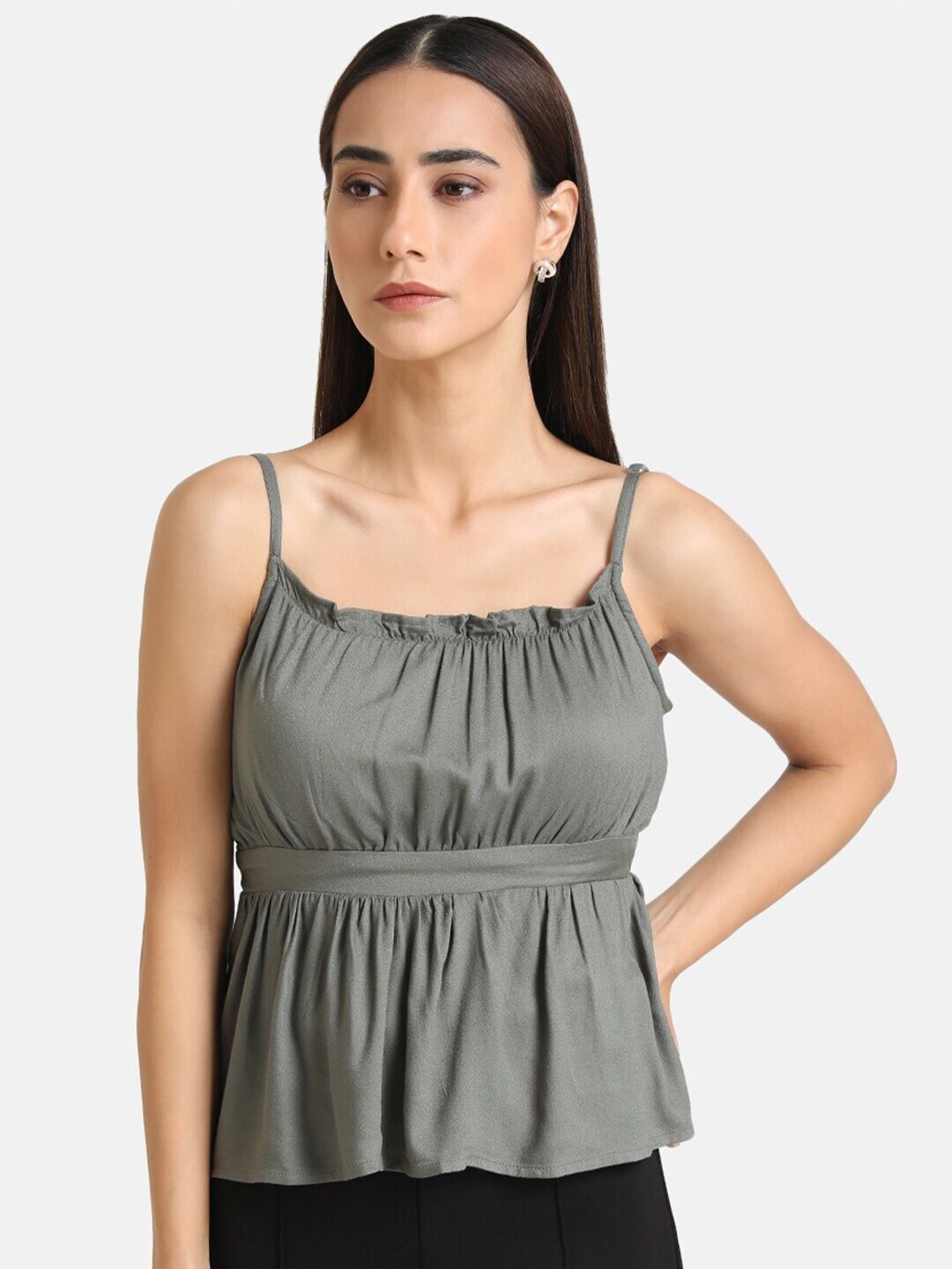 

Kazo Grey Empire Top