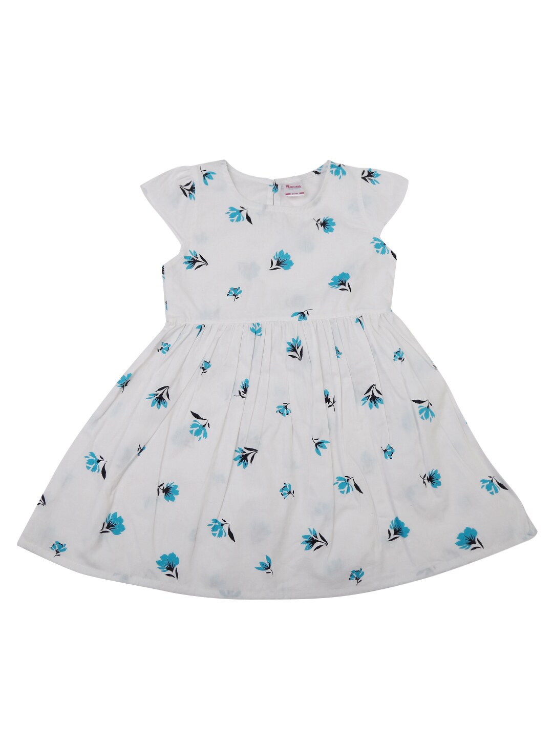 

V-Mart White & Blue Floral Dress