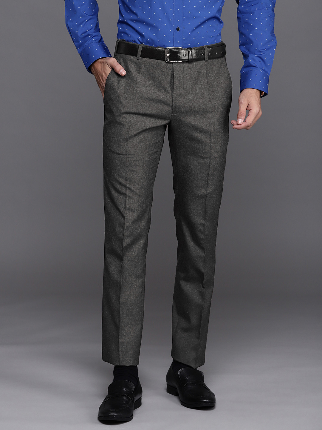 

Raymond Men Charcoal Trousers