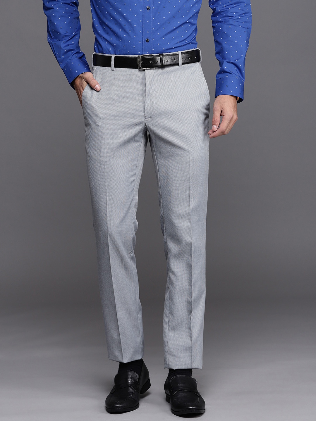 

Raymond Men Grey Trousers