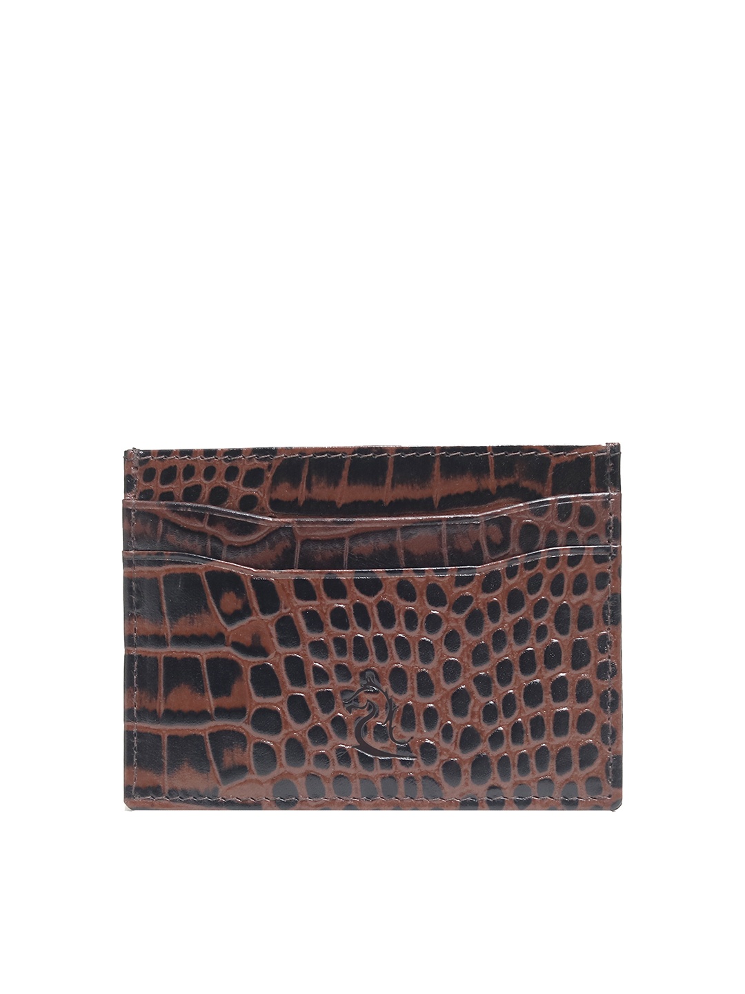 

Kara Men Brown Textured Leather Card Holder