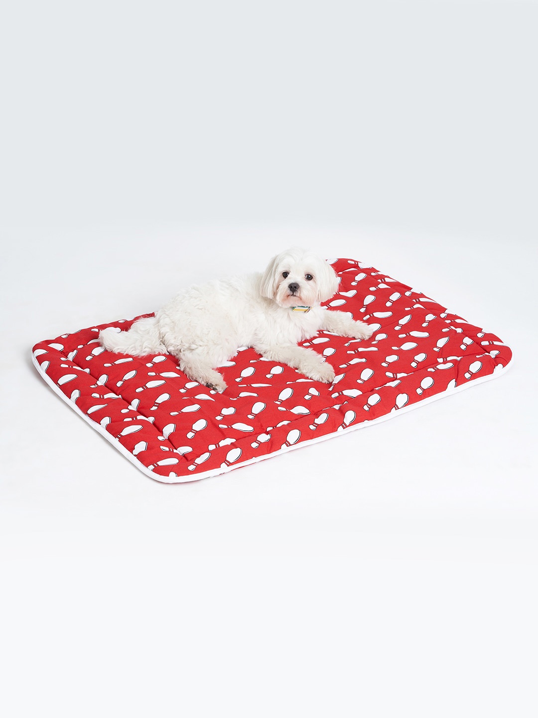 

thepawpstarco Red Printed Waterproof Pet Mats