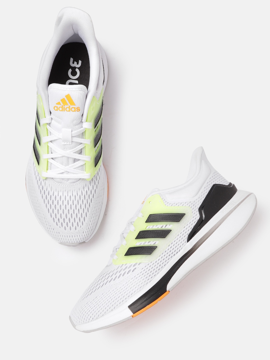 

ADIDAS Men White Woven Design EQ21 Running Shoes