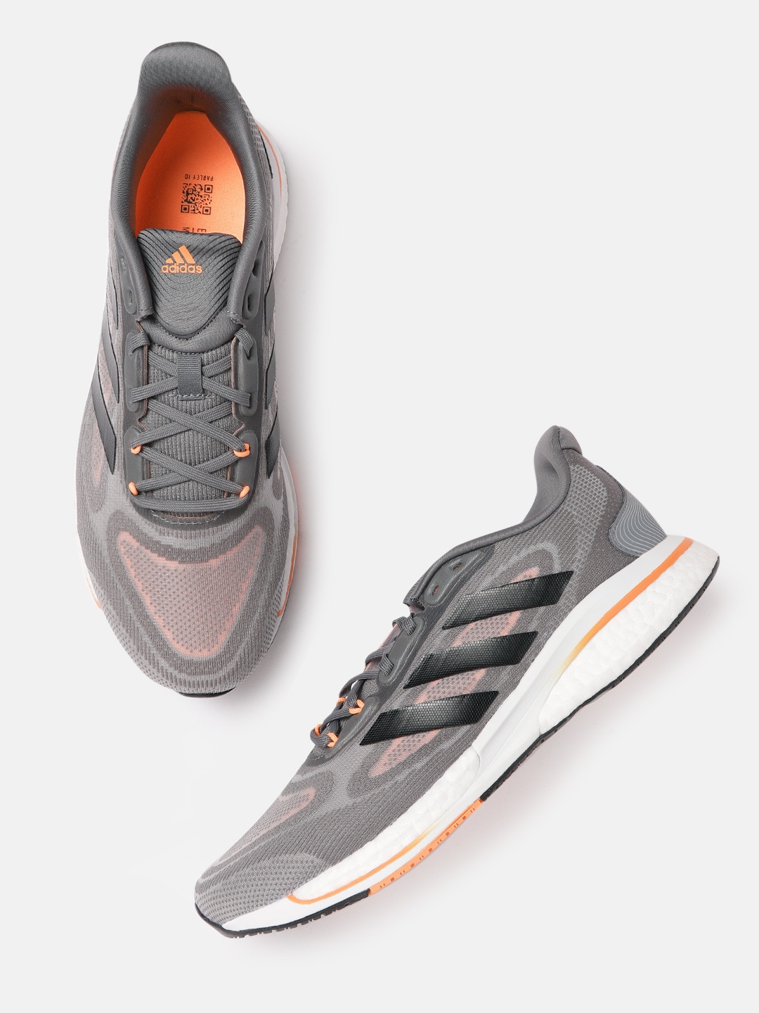 

ADIDAS Men Grey Woven Design Supernova + Running Shoes