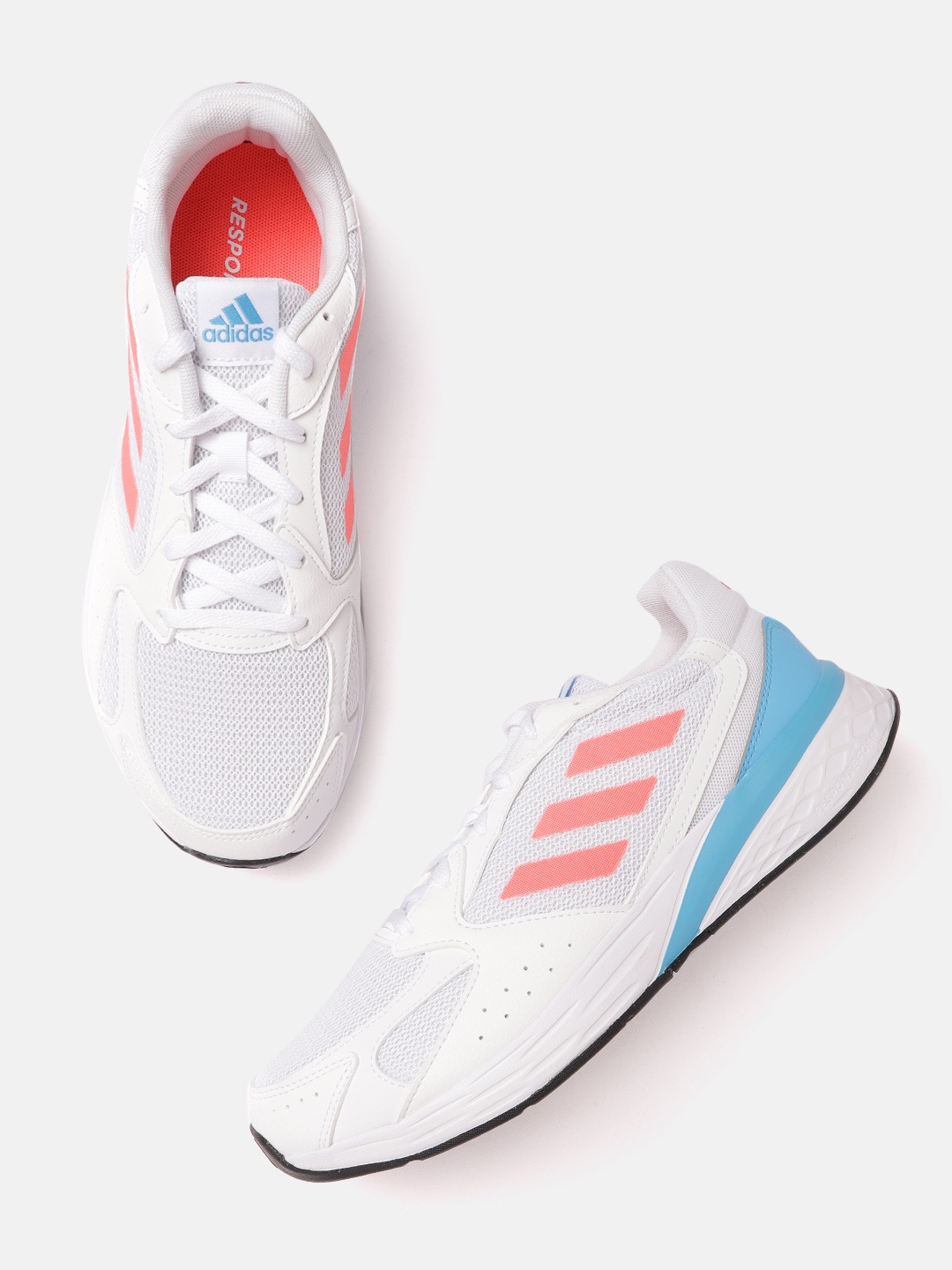 

ADIDAS Men White Woven Design Classic Running Shoes
