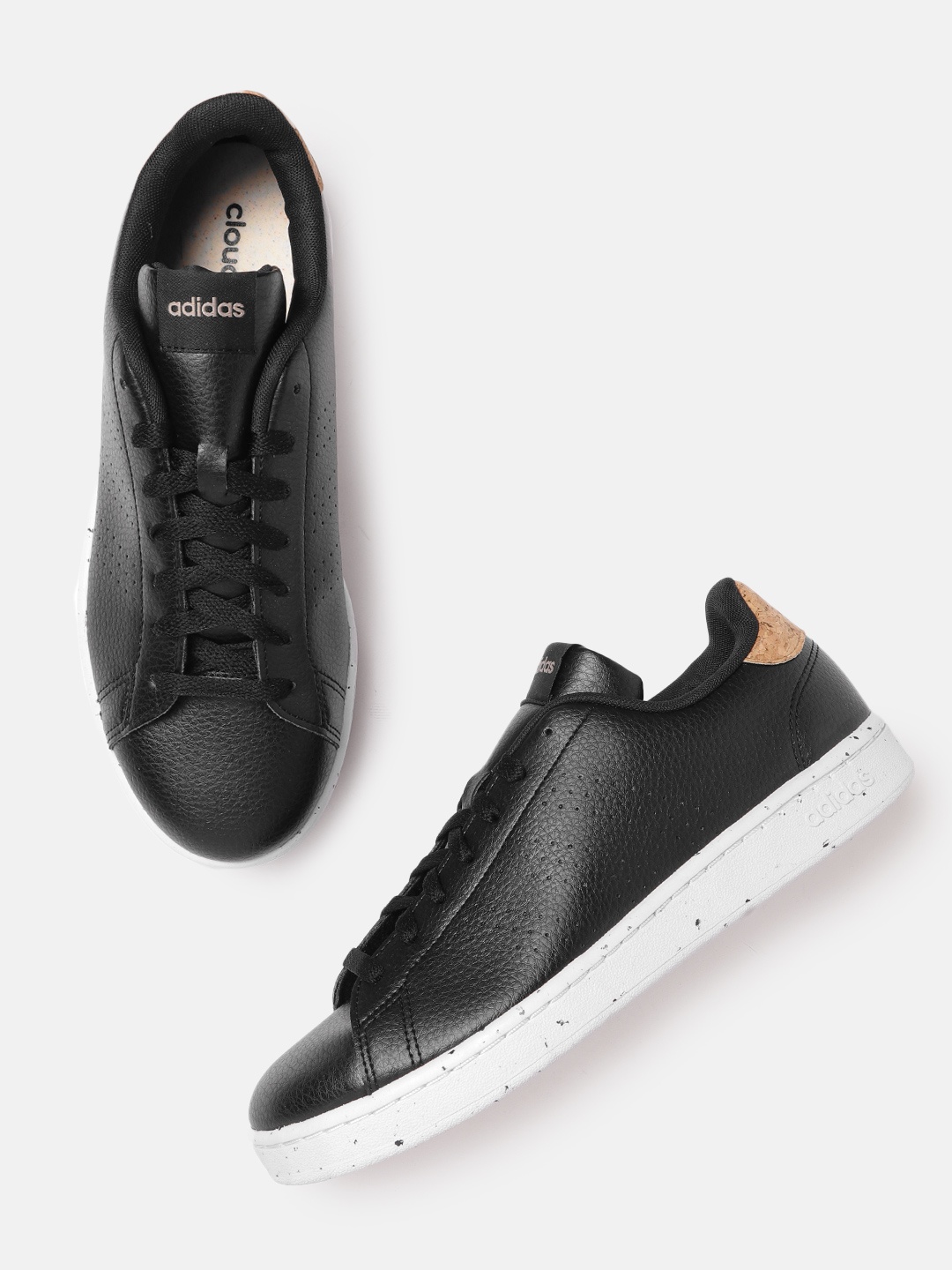 

ADIDAS Men Black Solid Advantage Sneakers