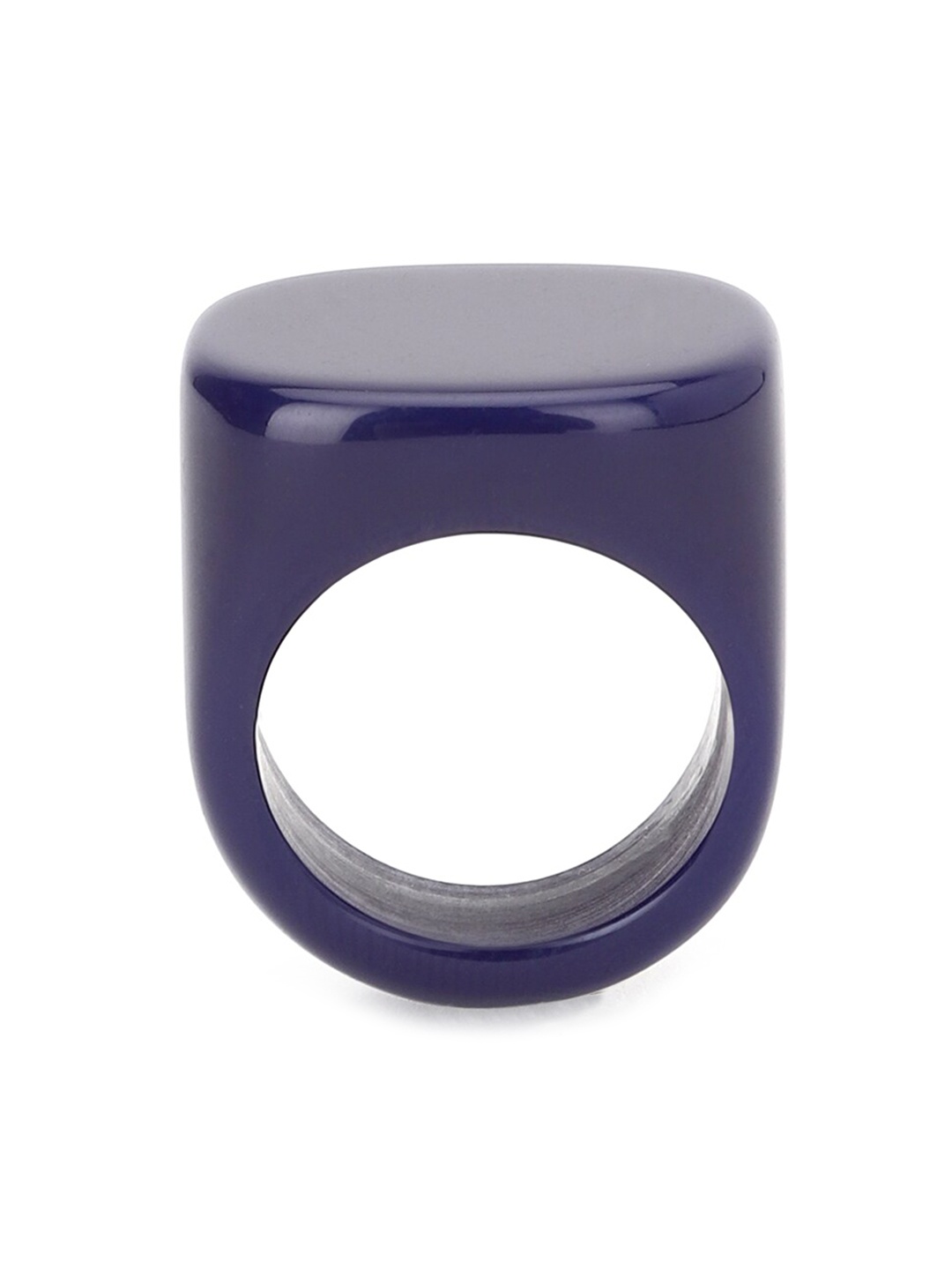 

FOREVER 21 Women Blue Solid Resin Finger Ring
