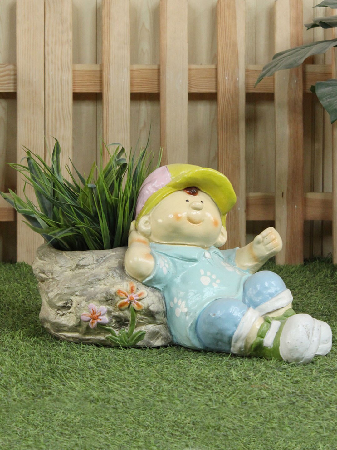 

Wonderland Blue Boy Stone Planter