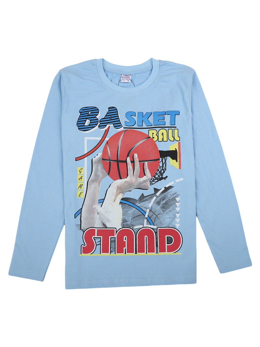 

V-Mart Boys Blue Typography Printed T-shirt