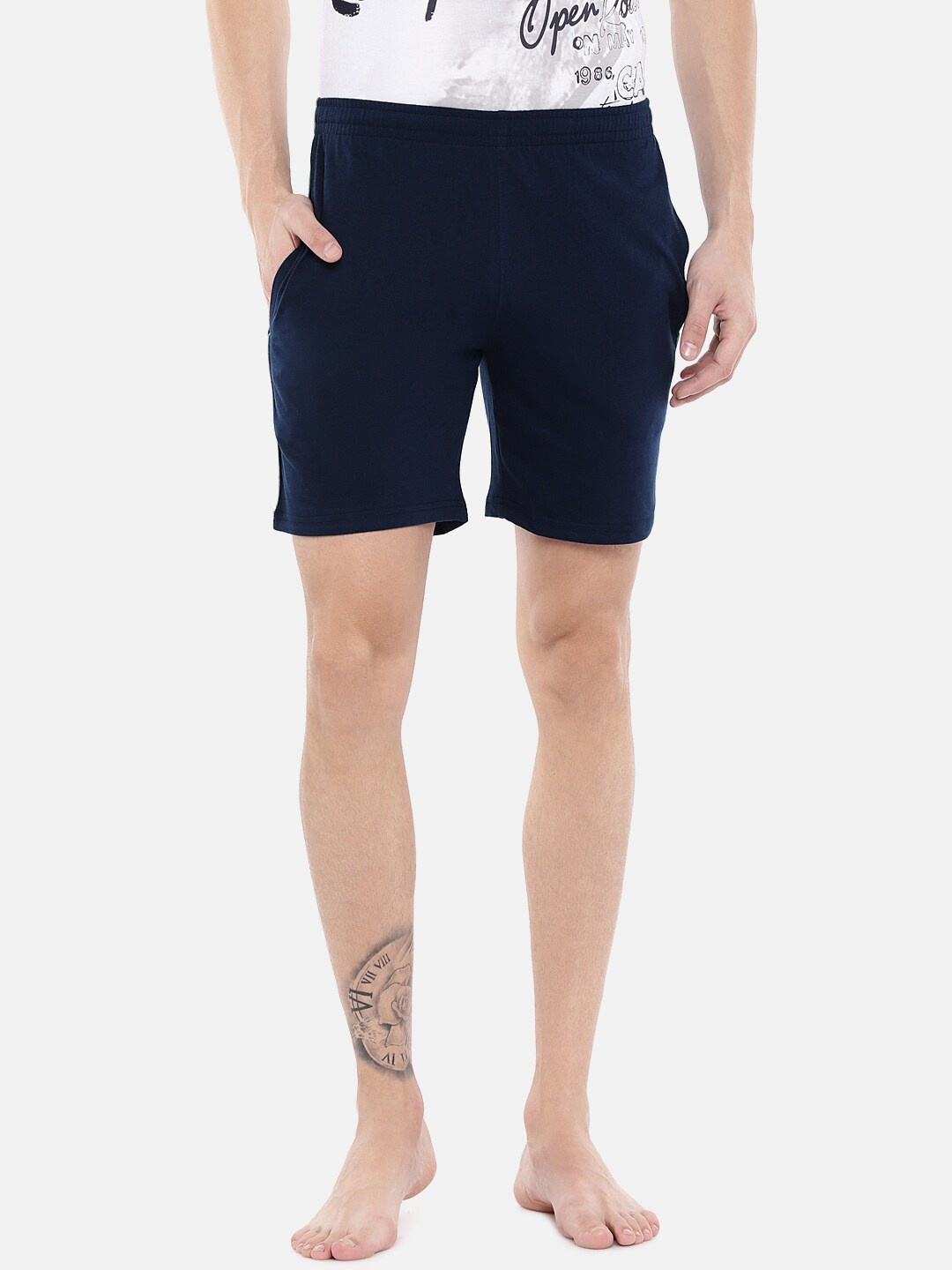 

Sweet Dreams Men Navy Blue Lounge Shorts