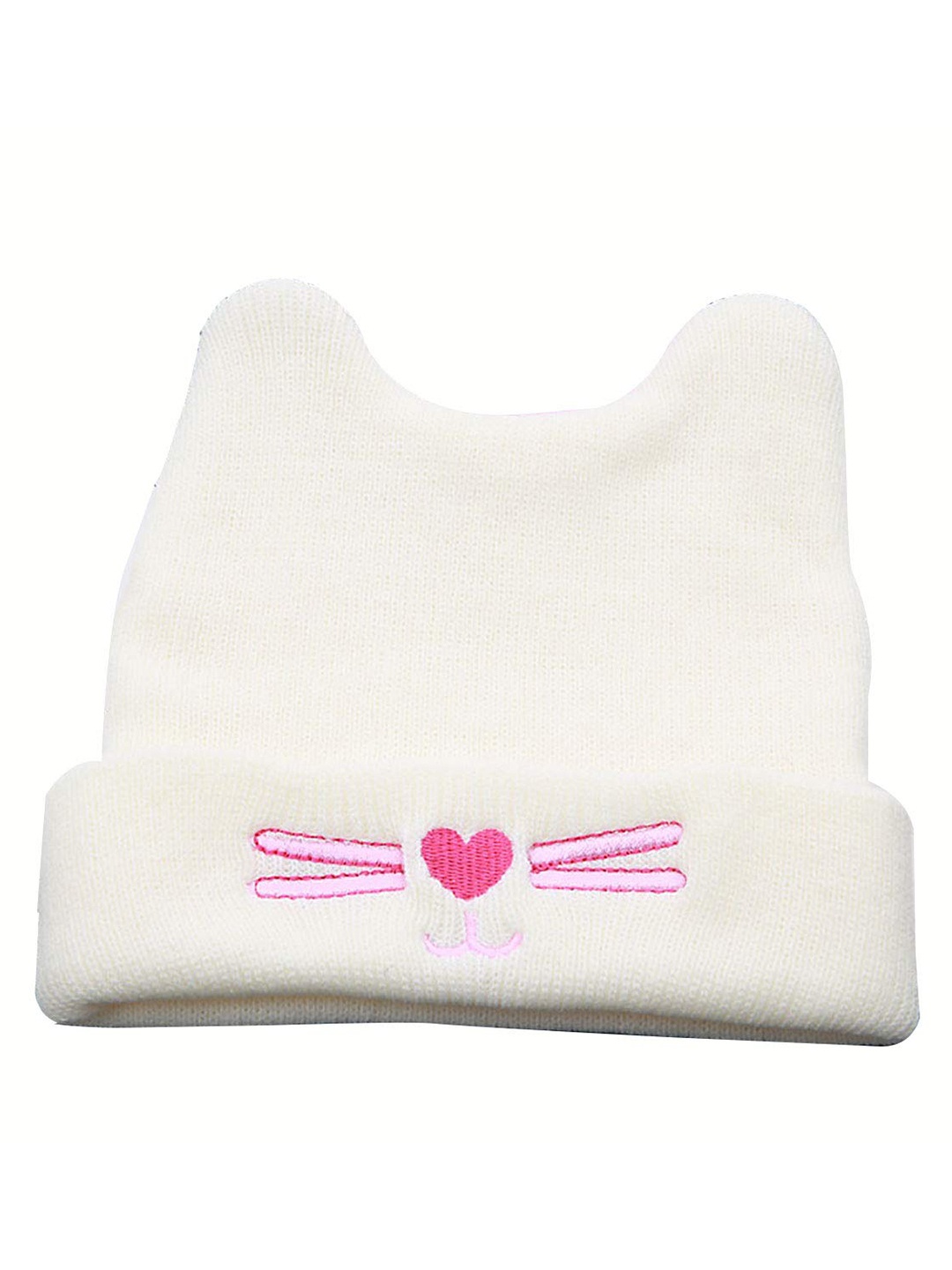 

SYGA Infant Kids Printed Beanie, White