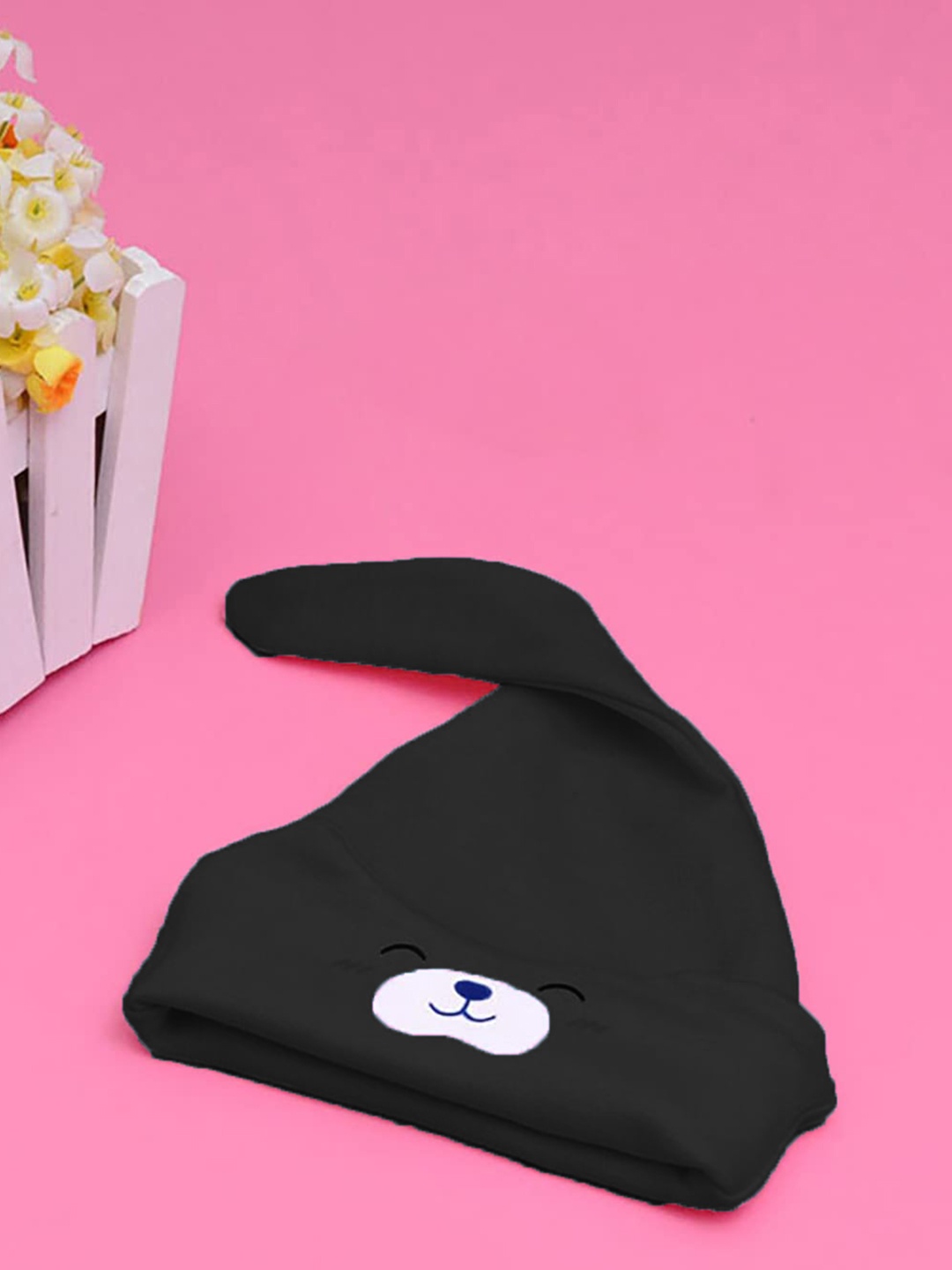 

SYGA Kids Printed Cotton Wool Beanie, Black