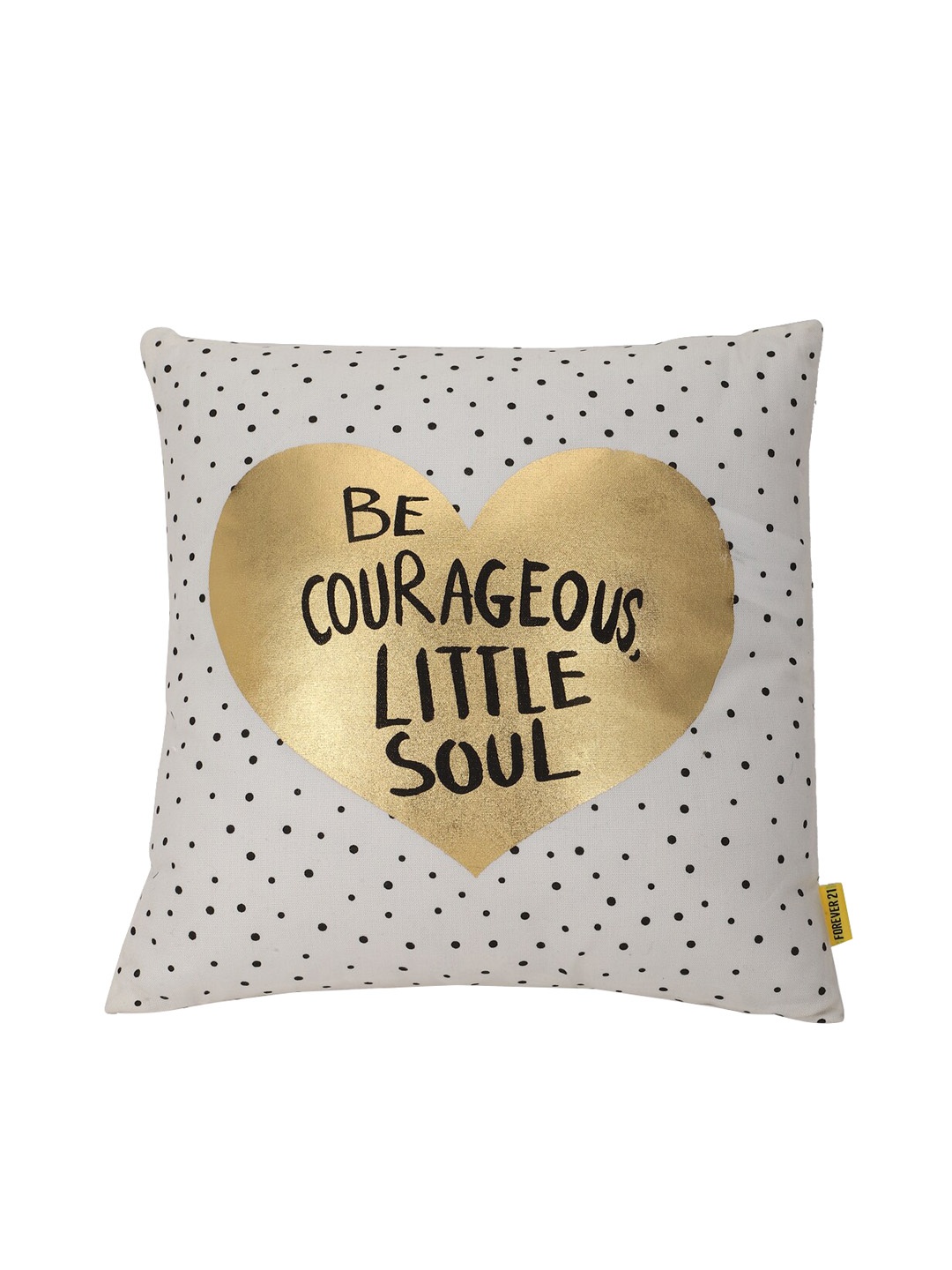 

FOREVER 21 White & Gold-Toned Square Cushion Covers