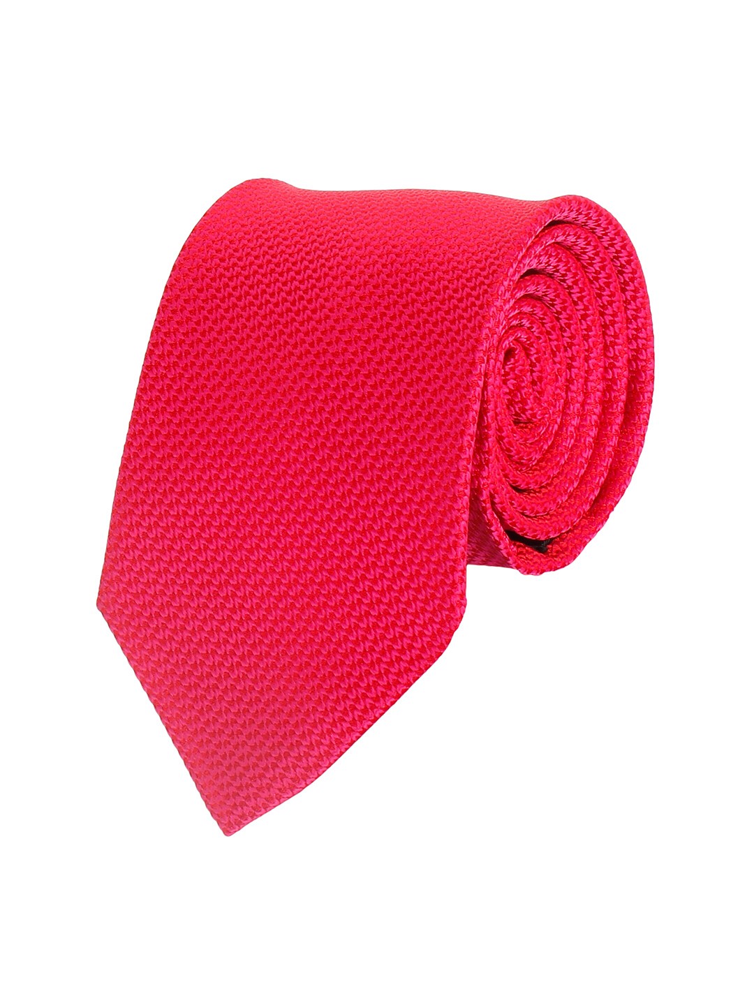 

Alvaro Castagnino Men Pink Woven Design Broad Tie