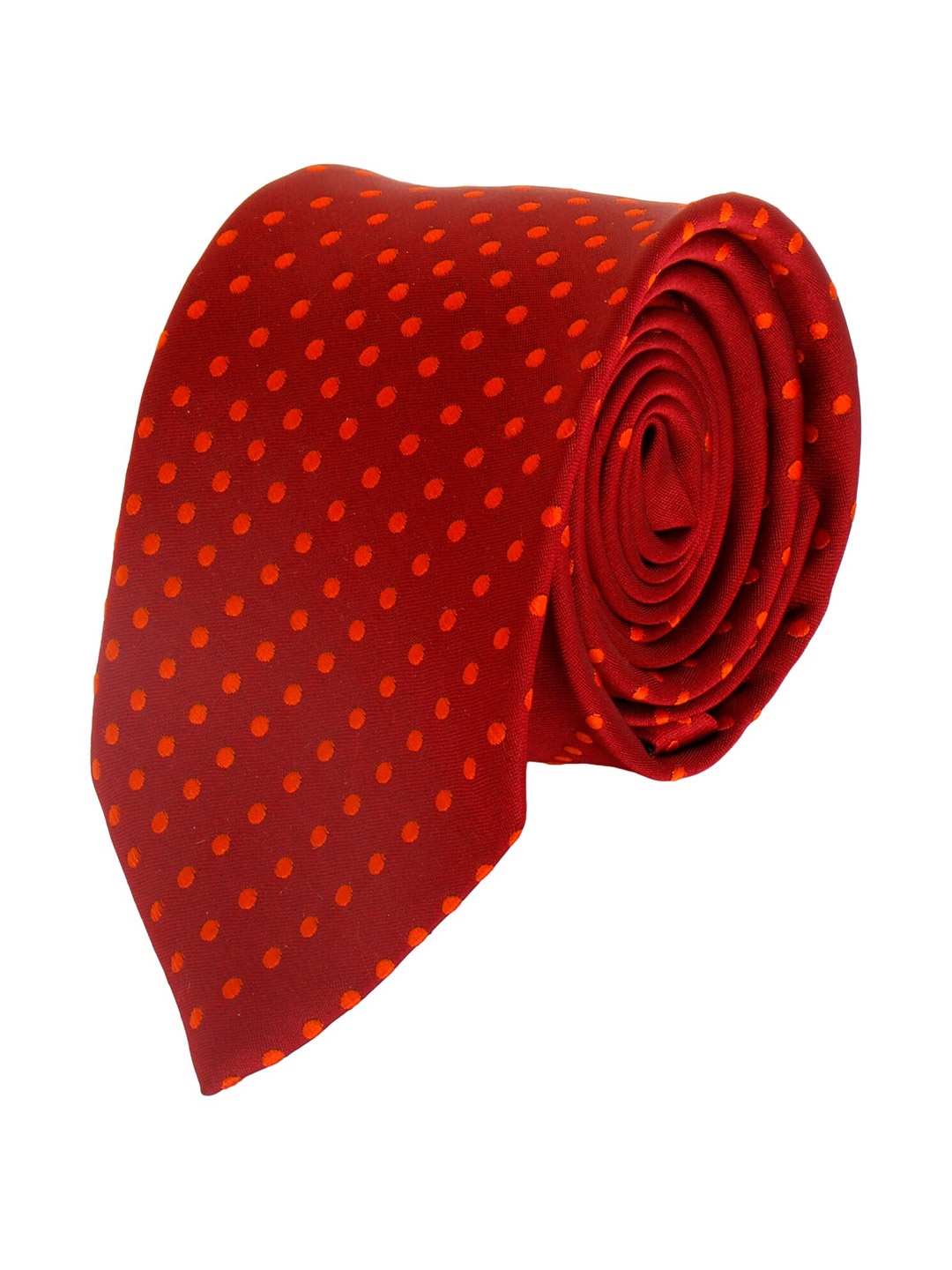 

Alvaro Castagnino Men Maroon Woven Design Broad Tie