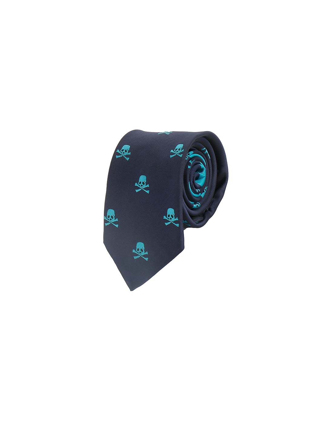 

Alvaro Castagnino Men Blue Woven Design Skinny Tie