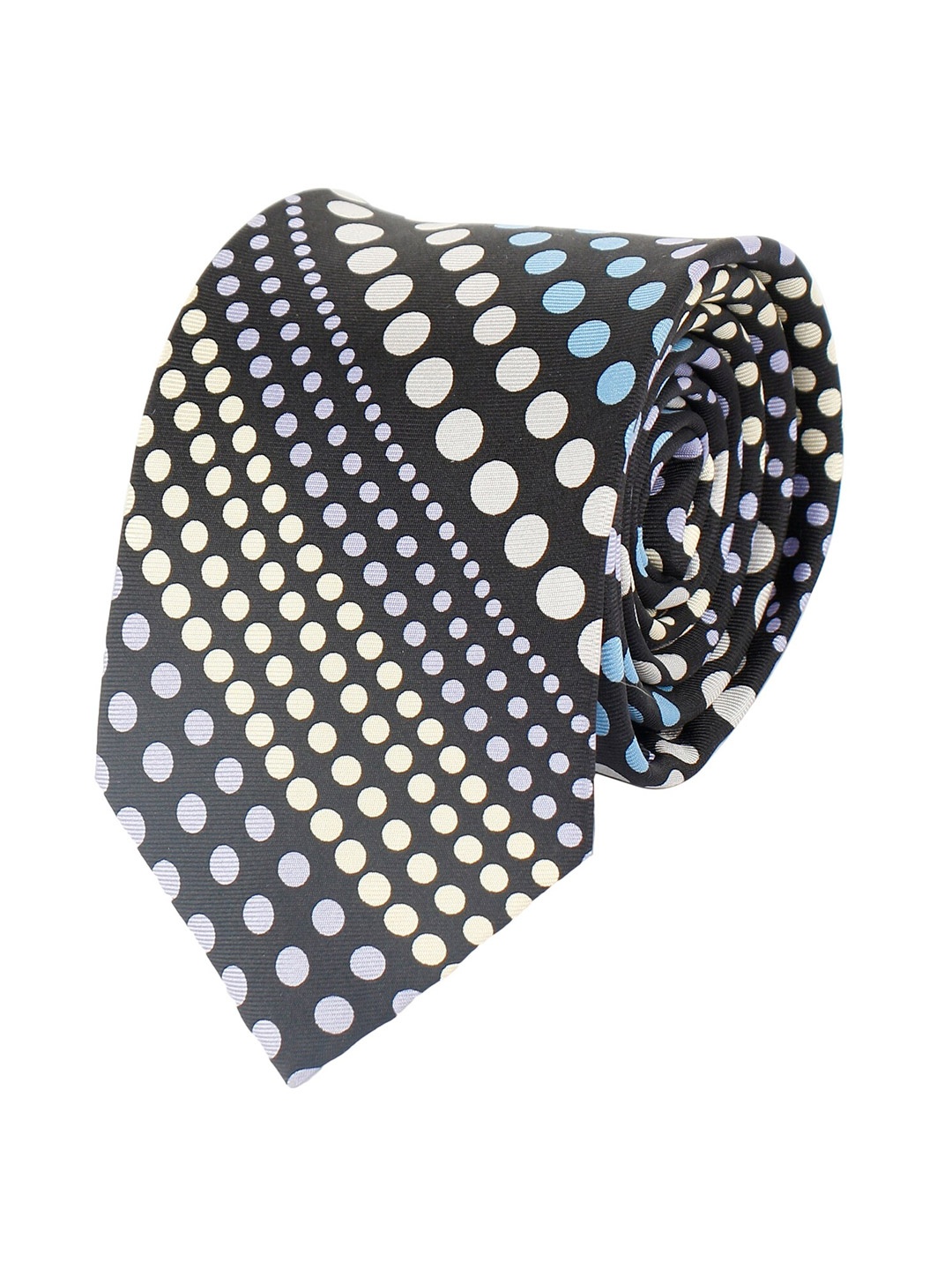 

Alvaro Castagnino Men Black & White Printed Skinny Tie