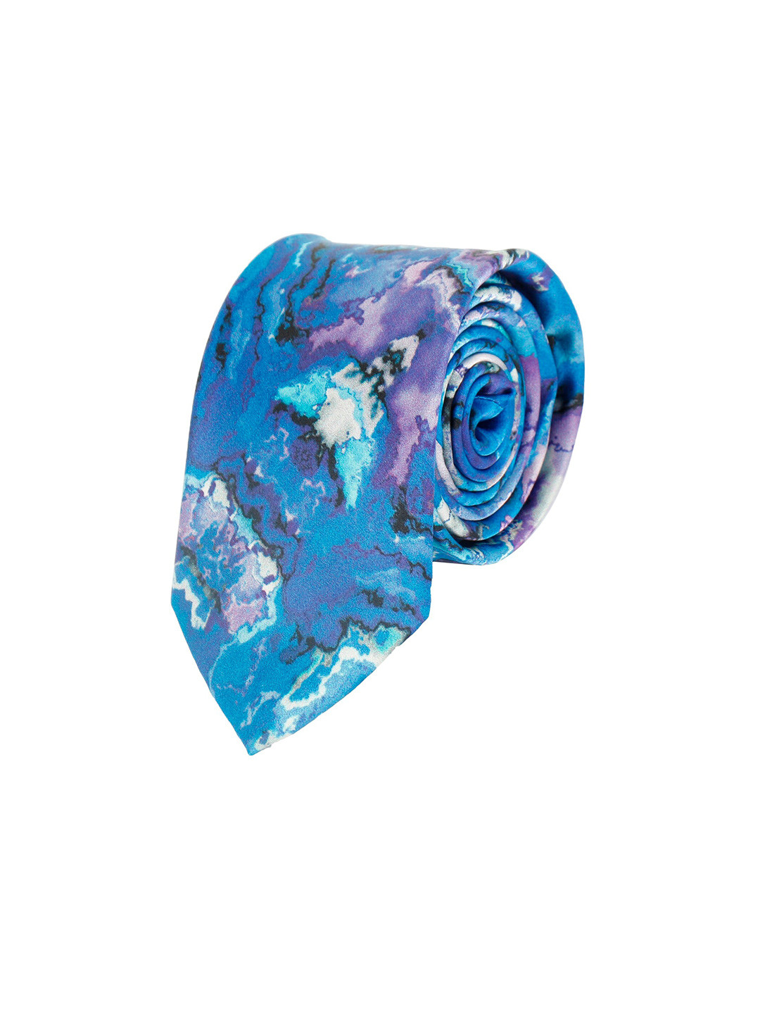 

Alvaro Castagnino Men Blue & Purple Printed Broad Tie