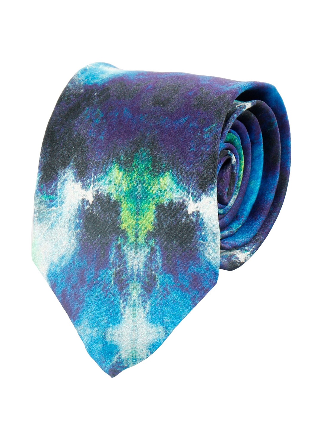 

Alvaro Castagnino Men Blue & Green Printed Skinny Tie