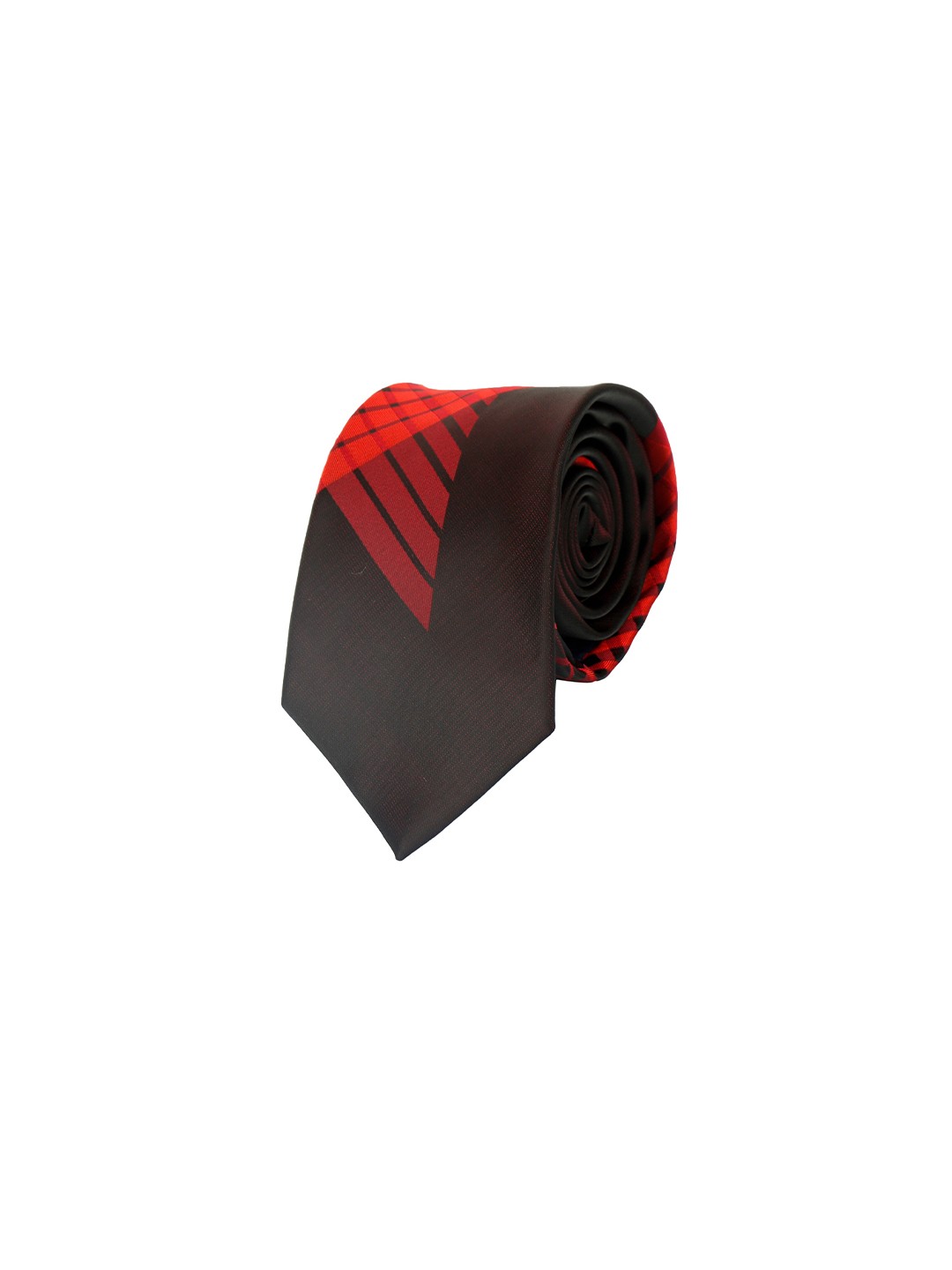 

Alvaro Castagnino Men Coffee Brown & Red Striped Broad Tie
