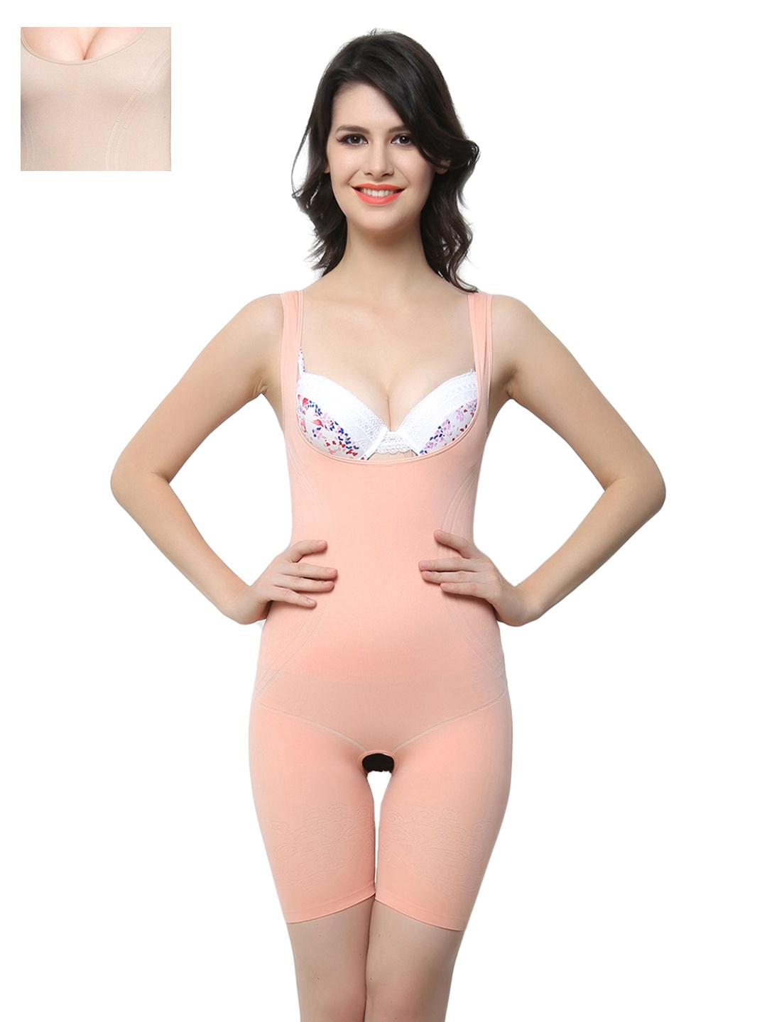 

Clovia Pack of 2 Body Shapers, Nude