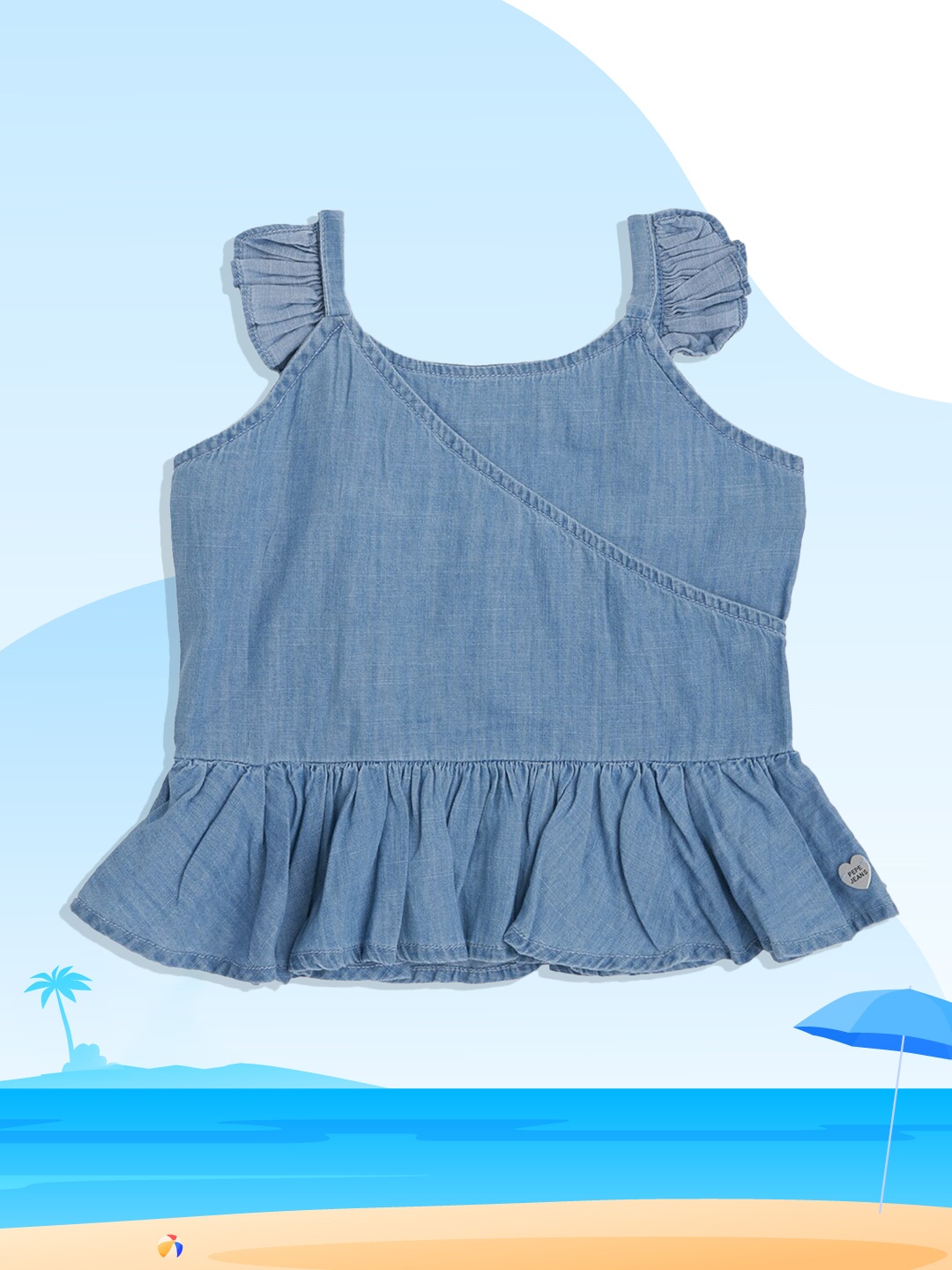 

Pepe Jeans Girls Blue Casual Shirt