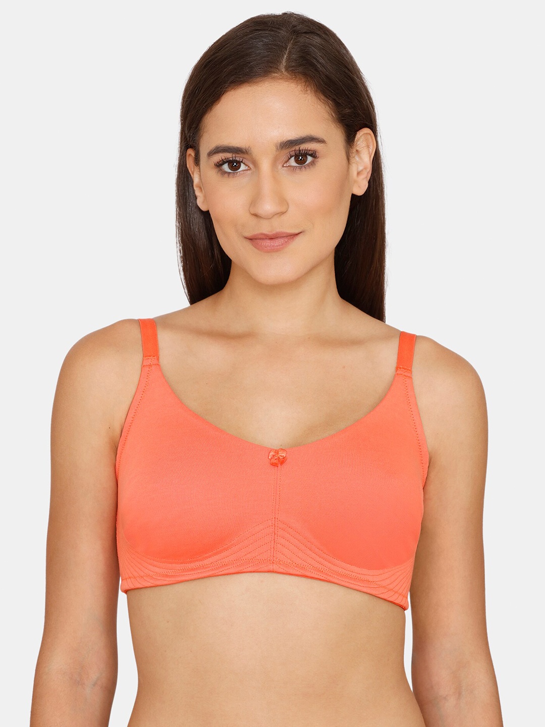 

Zivame Orange Bra - Non Padded