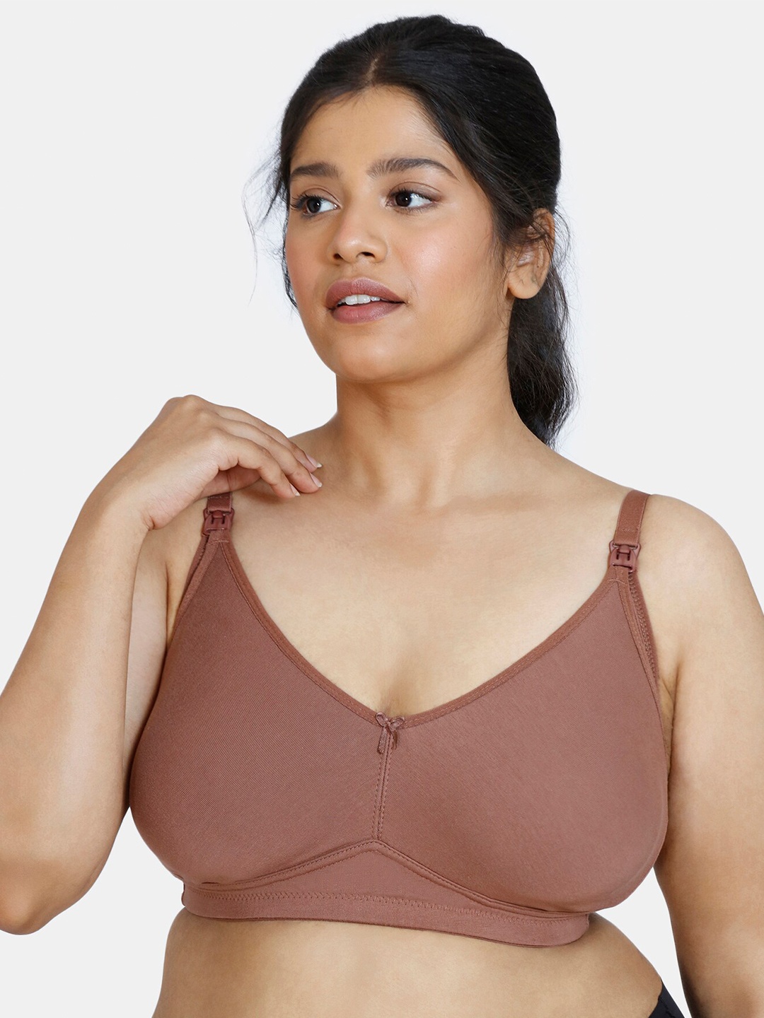 

Zivame Plus Size Beige Non Padded Bra