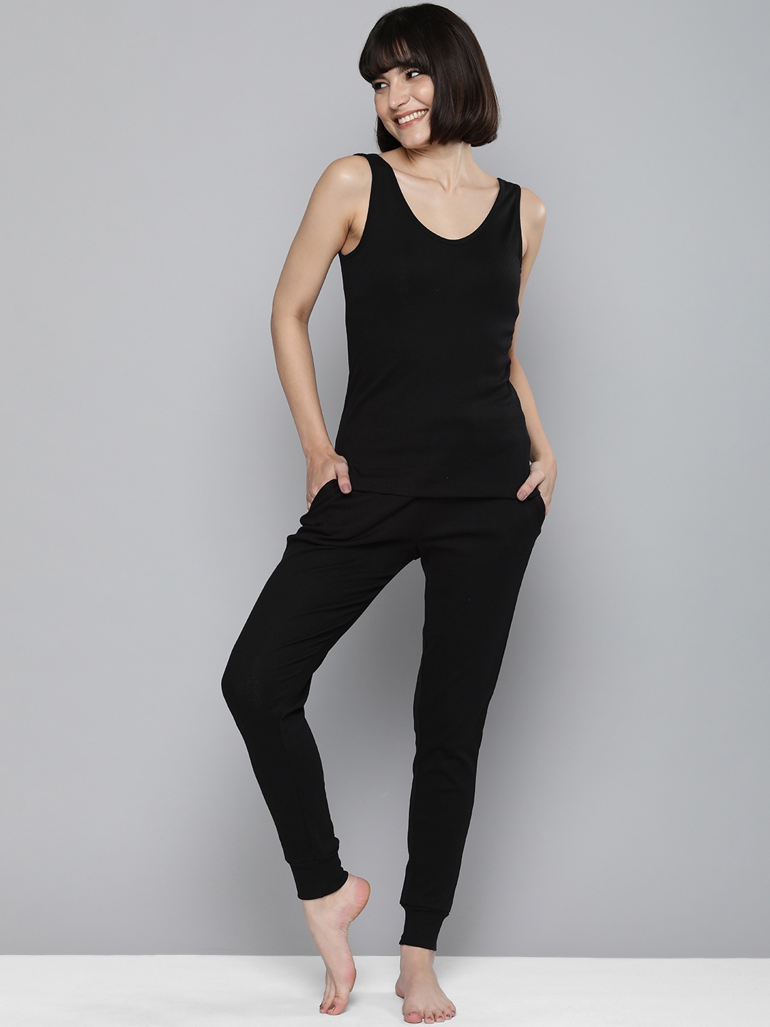 

HERE&NOW Women Black Night Suit