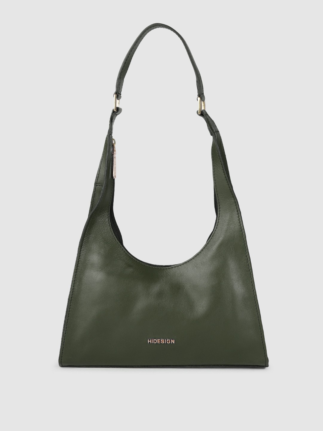 

Hidesign Women Green Leather Solid Hobo Bag