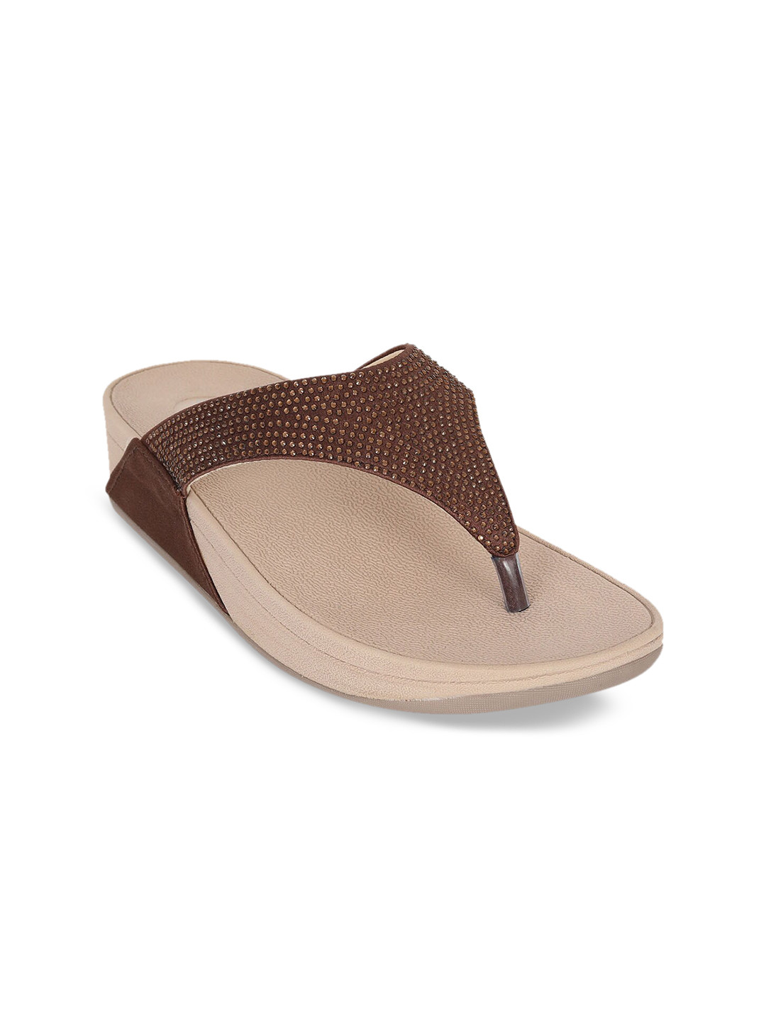 

Zyla Women Embellished Comfort Heels, Brown