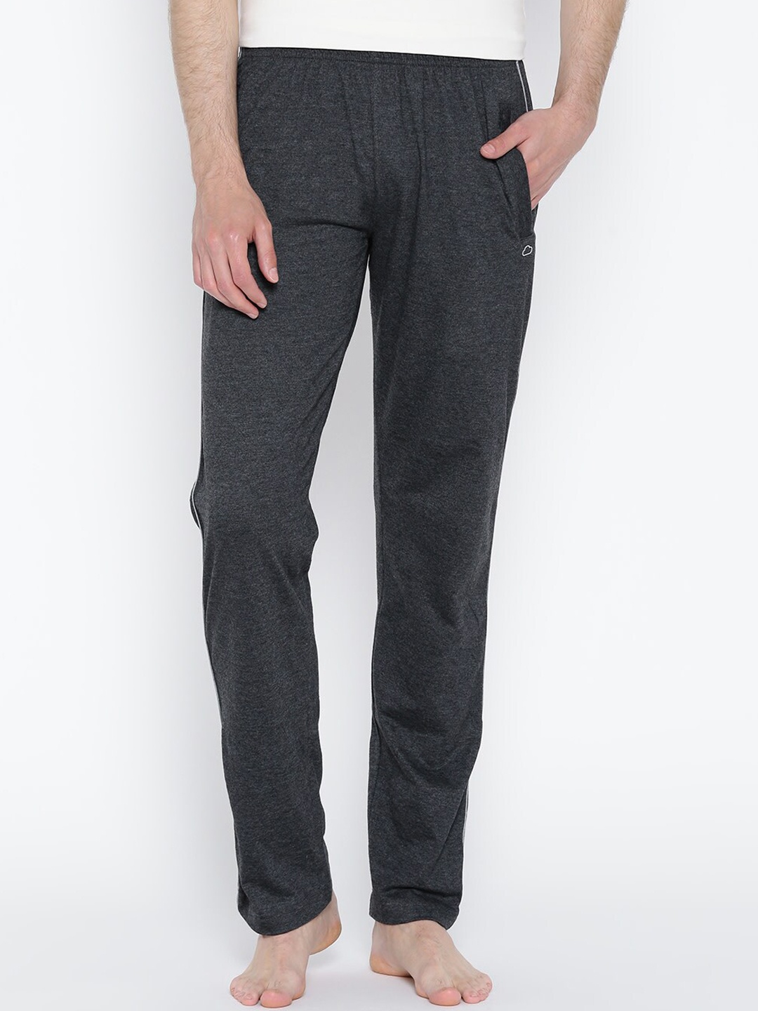 

Sweet Dreams Men Charcoal Grey Solid Lounge Pants