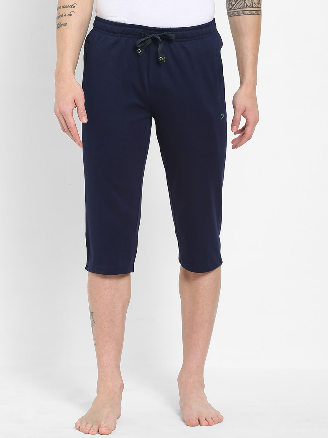 

Sweet Dreams Men Navy Blue Three-Fourth Length Lounge Pants