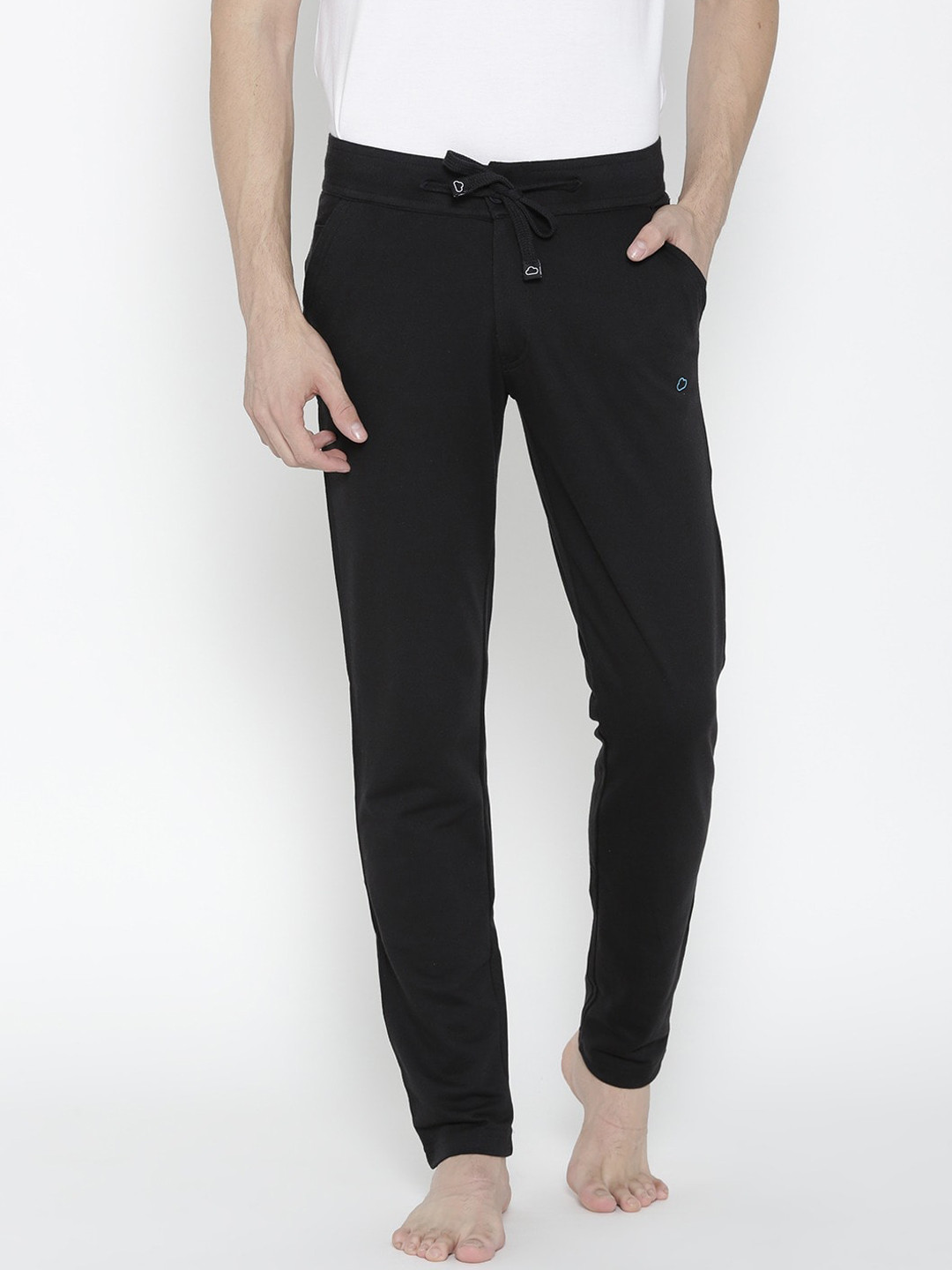 

Sweet Dreams Men Black Solid Lounge Pant