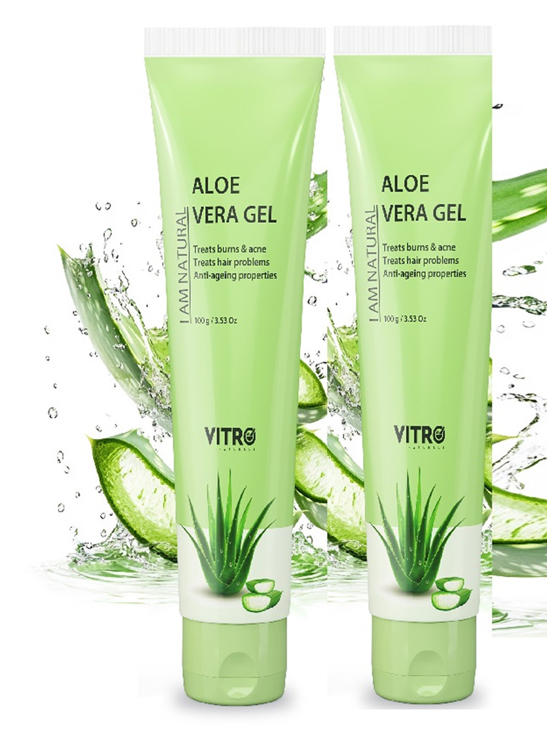 VITRO Set of 2 I AM NATURAL Aloe Vera Gel - 100g each