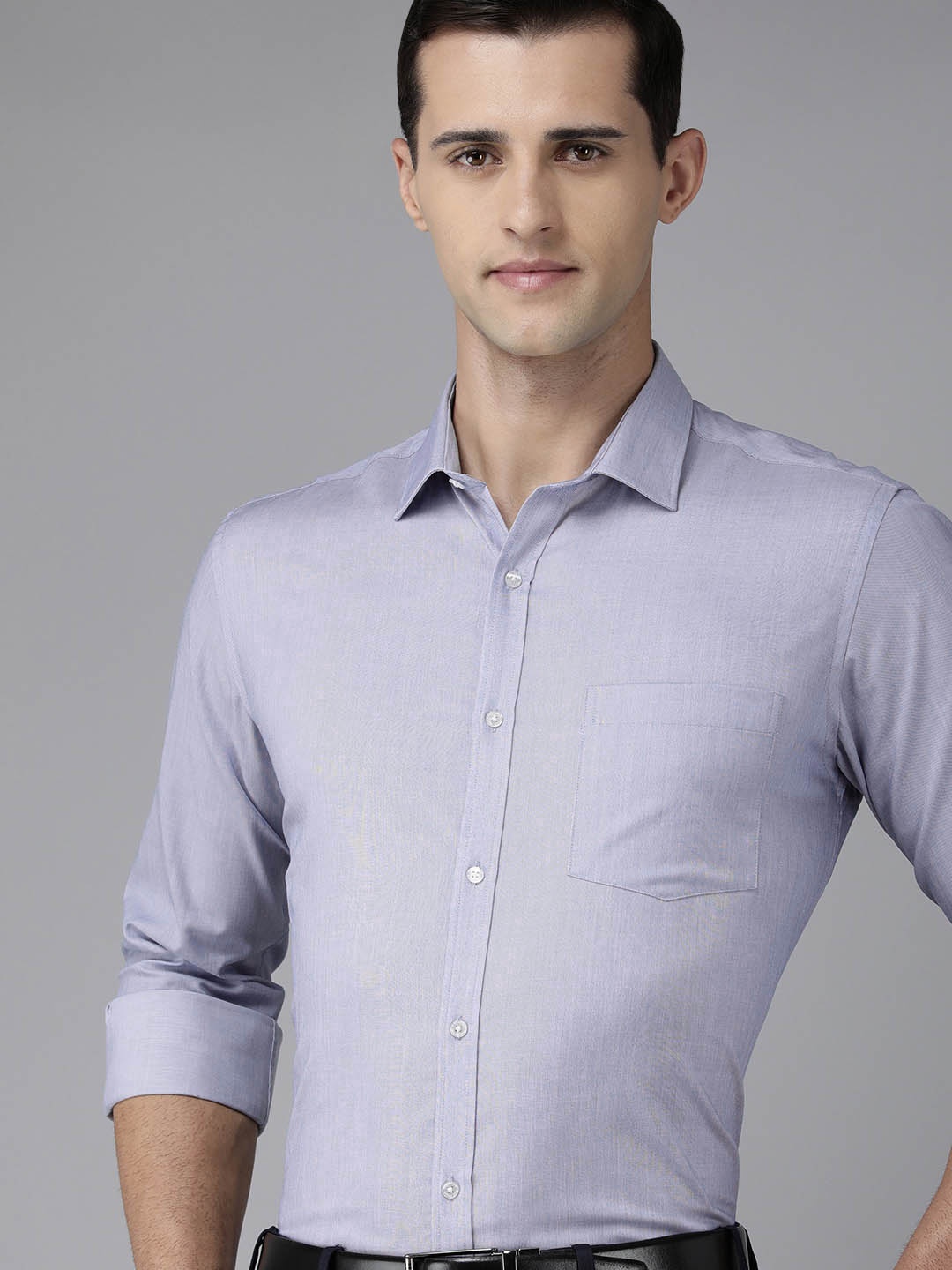 

Park Avenue Men Blue Slim Fit Formal Shirt