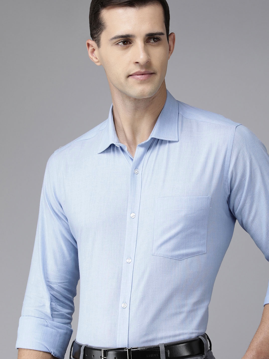 

Park Avenue Men Blue Slim Fit Formal Shirt