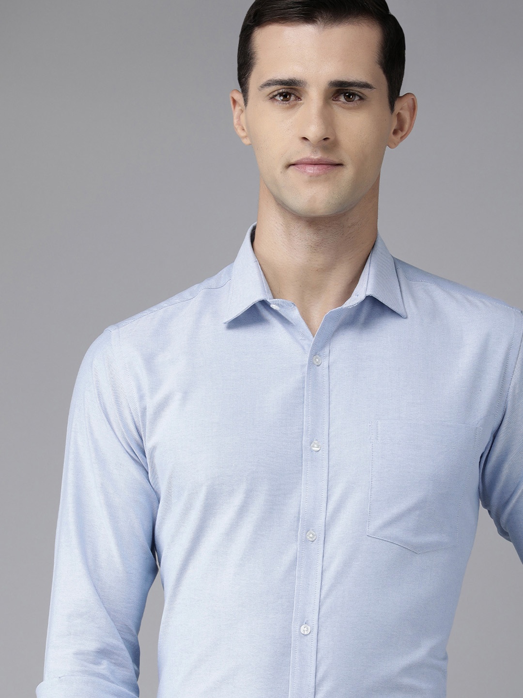 

Park Avenue Men Blue Slim Fit Formal Shirt