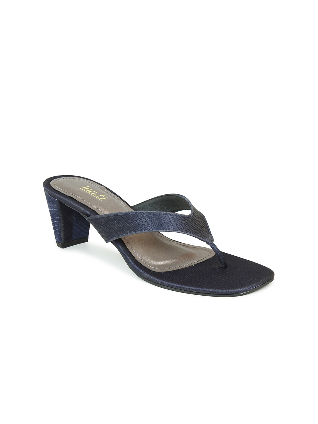 

Inc 5 Block Sandals, Navy blue