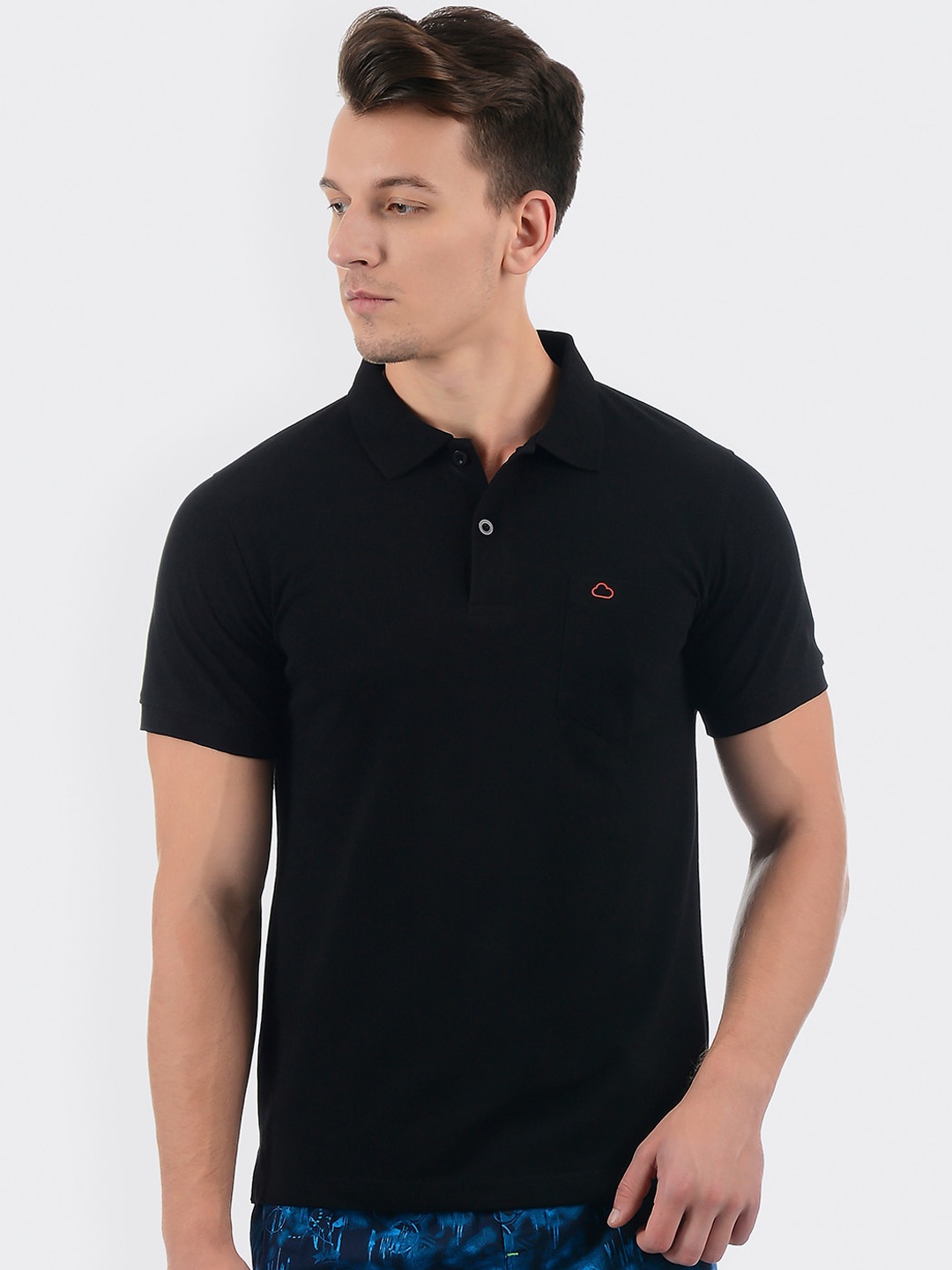 

Sweet Dreams Men Black Solid Lounge Tshirts