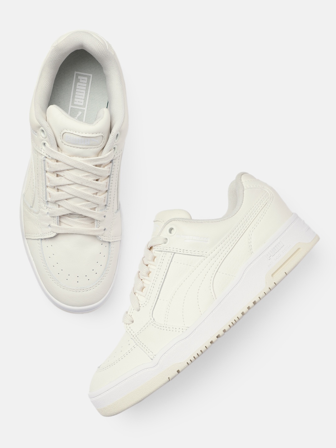 

Puma Men White Slipstream Lo Sneakers