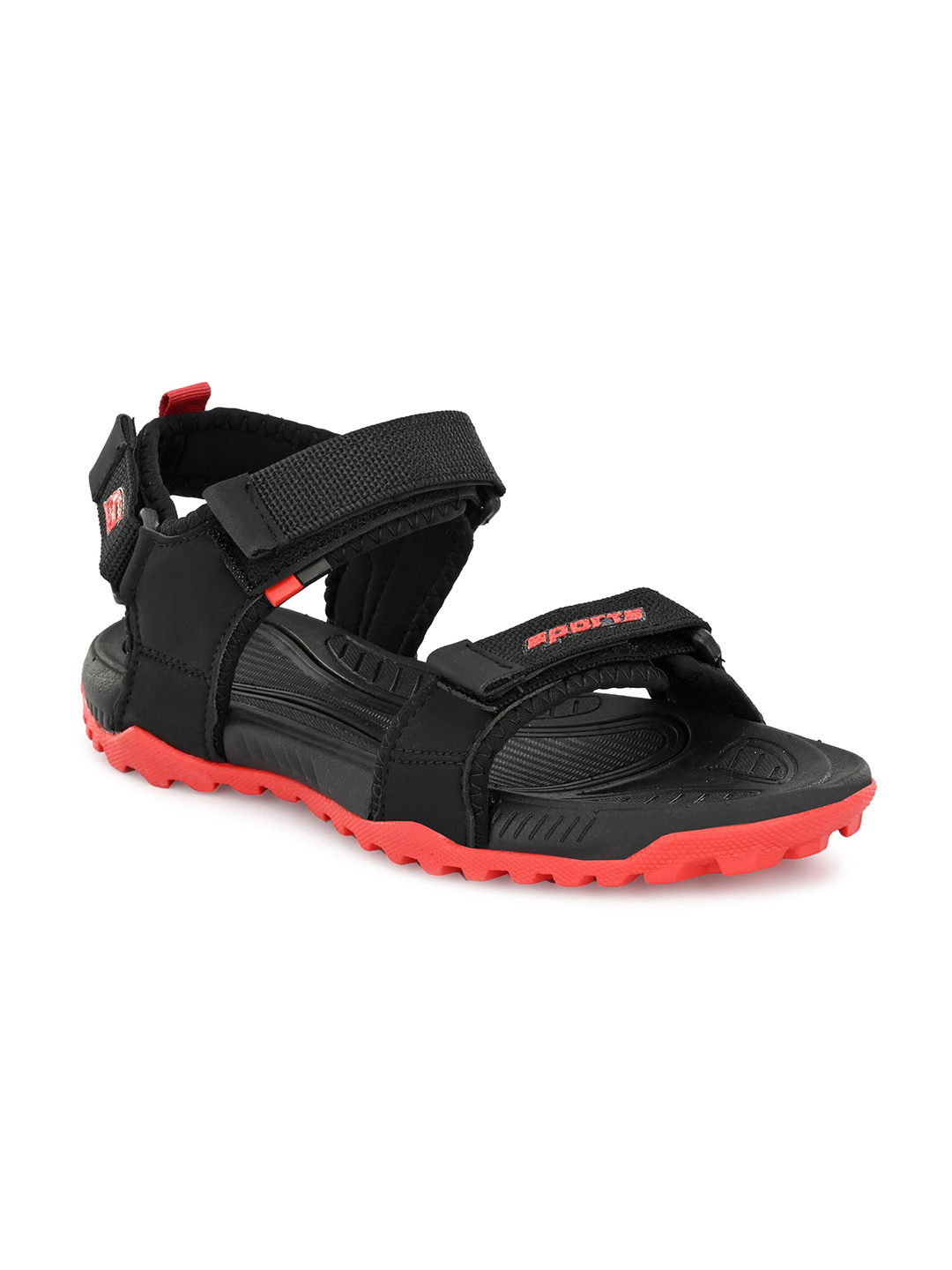 

Prolific Men Black Solid Sports Sandals