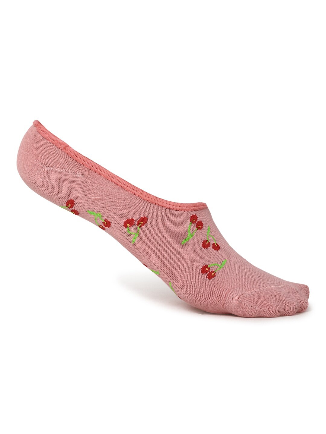 

FOREVER 21 Women Pink & Red Patterned Shoe Liner