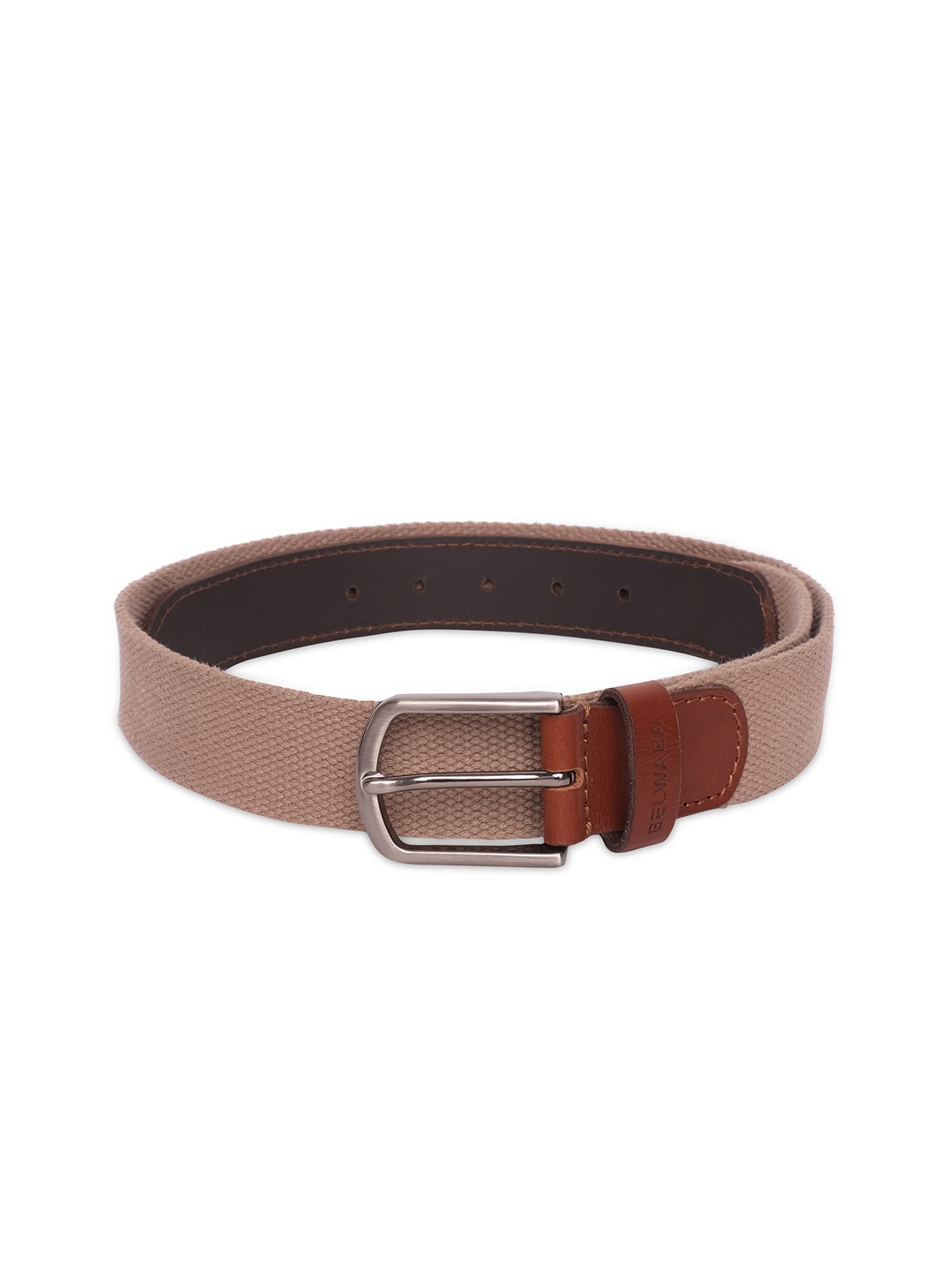 

Belwaba Men Beige Leather Belt