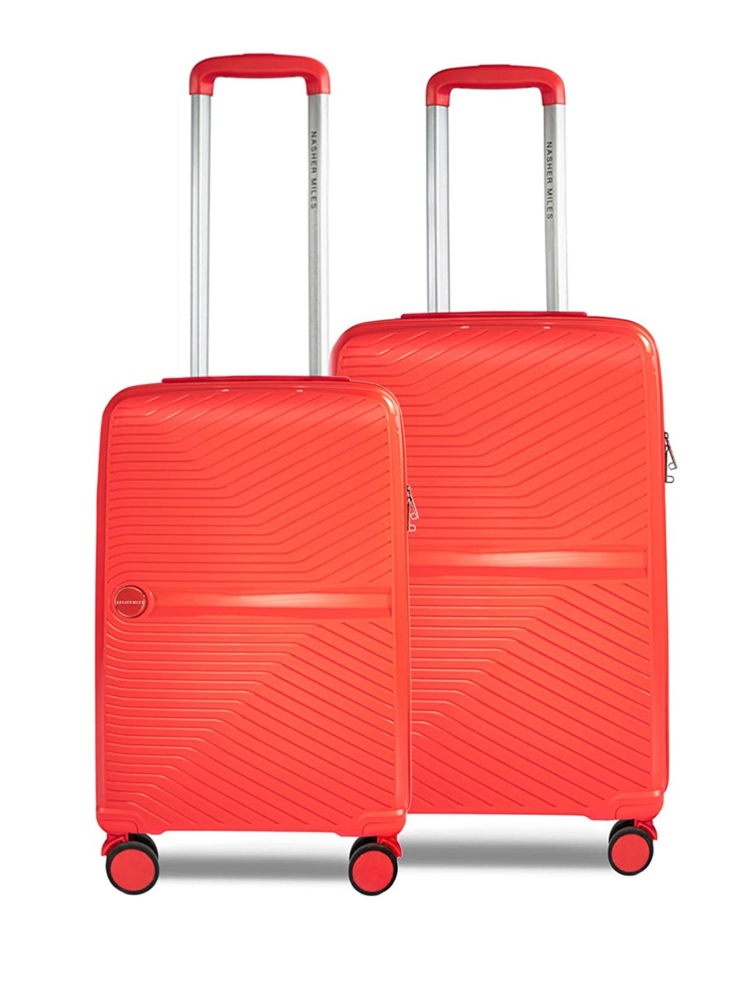 

Nasher Miles Set Of 2 Red Solid Hard-Sided Trolley Bags