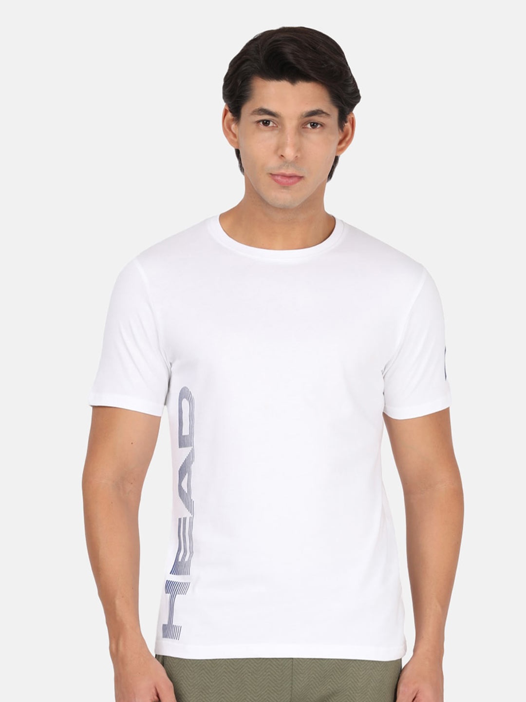 

Head Men White Typography Printed Slim Fit Outdoor T-shirt