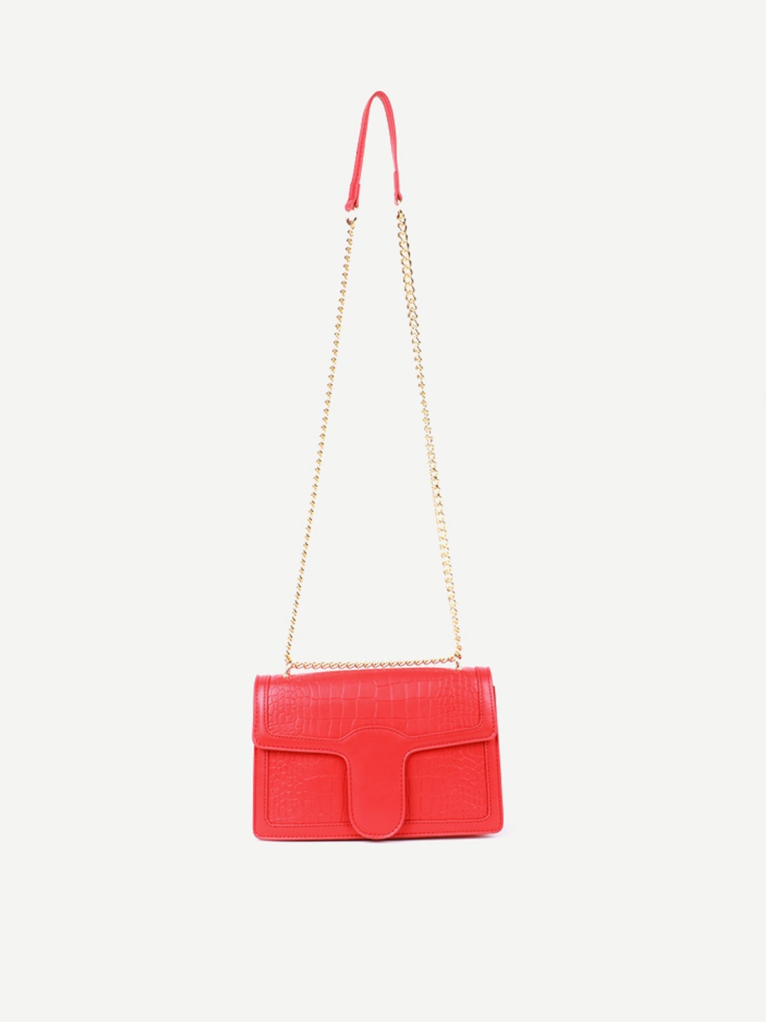

Carlton London Red Structured Sling Bag