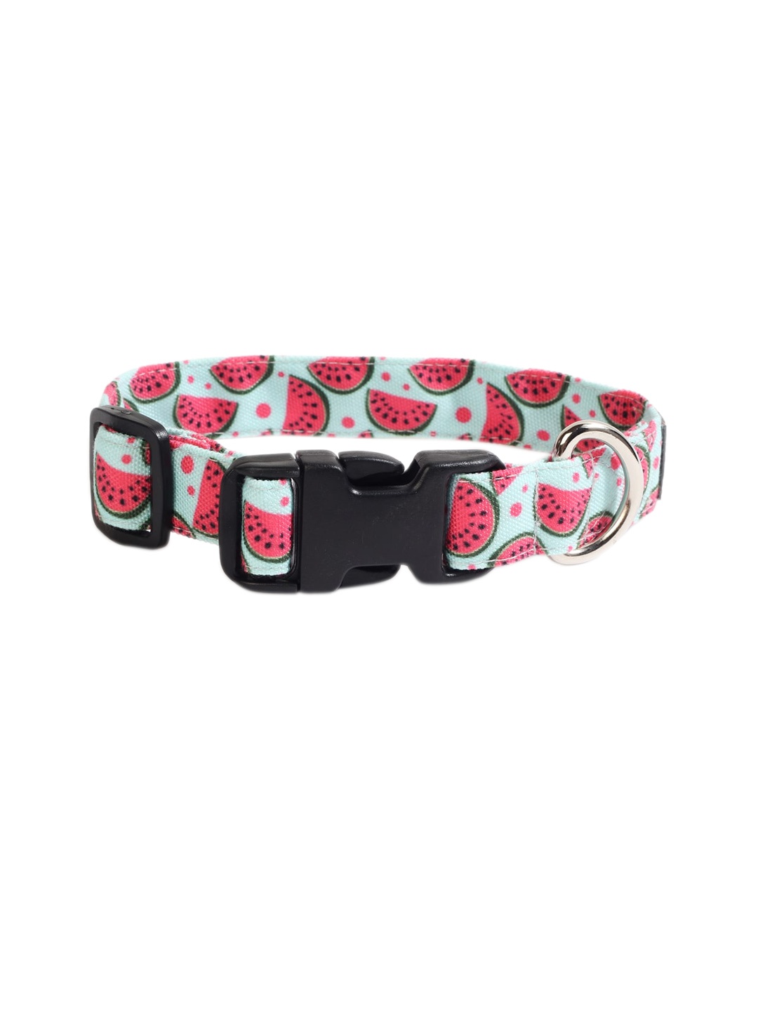 

LANA PAWS Blue Watermelon Print Canvas Fabric Dog Collar Belt