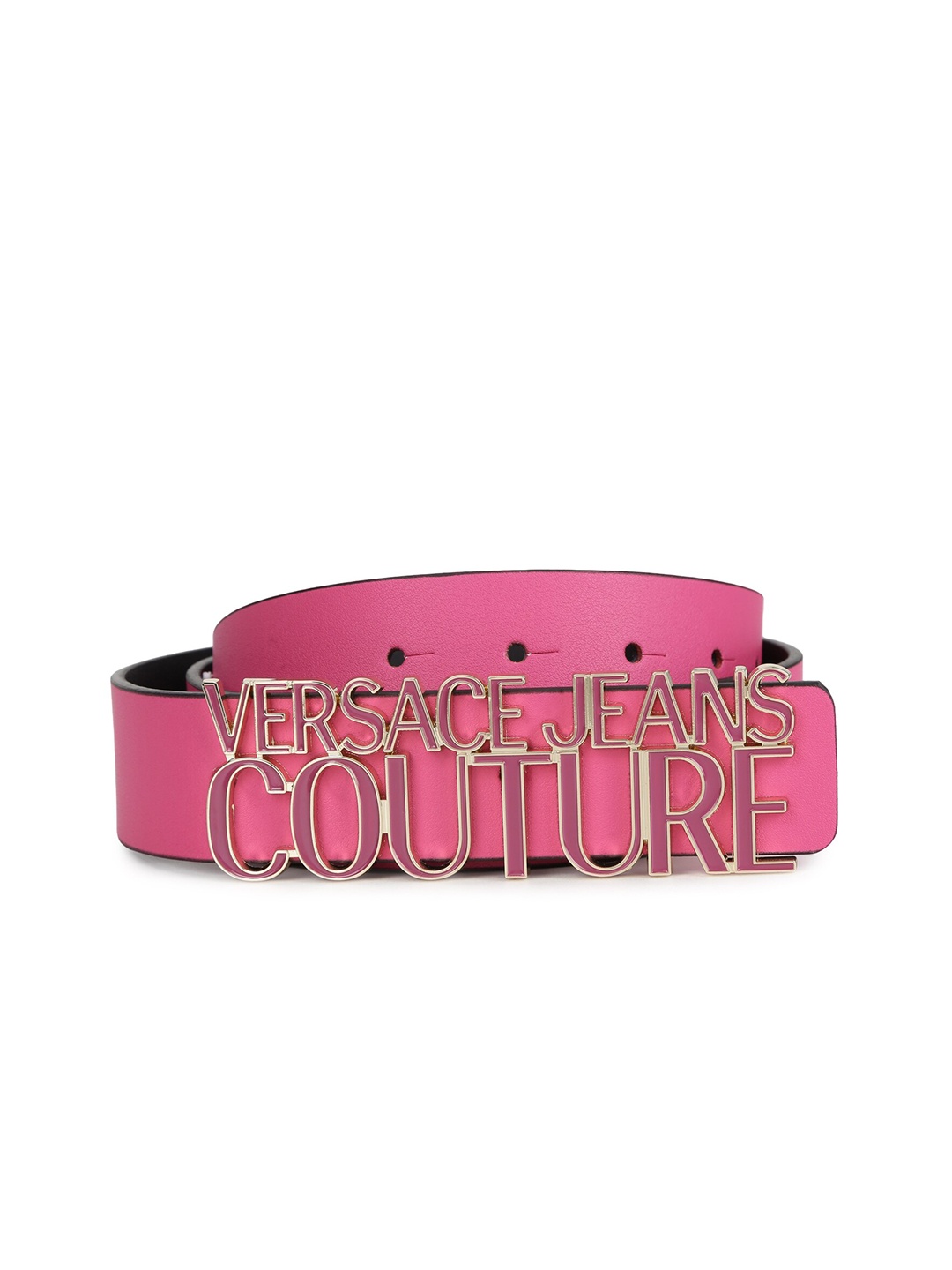 

Versace Jeans Couture Women Pink Embellished Leather Belt