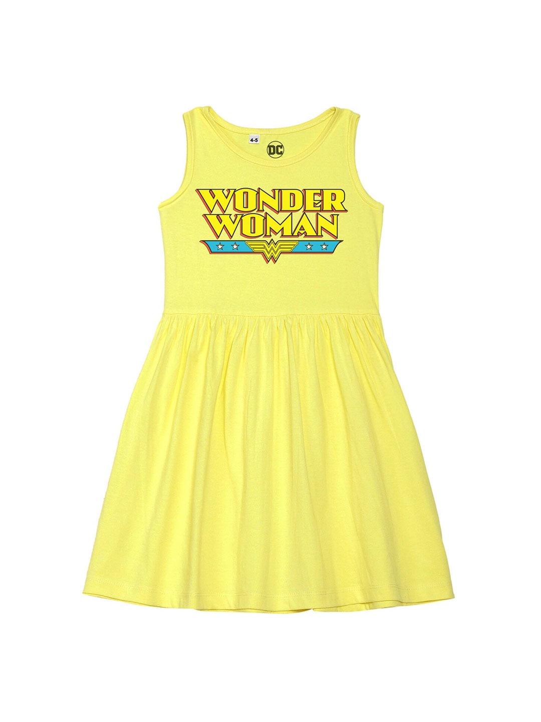 

DC by Wear Your Mind Girls Yellow Fit & Flare Dress